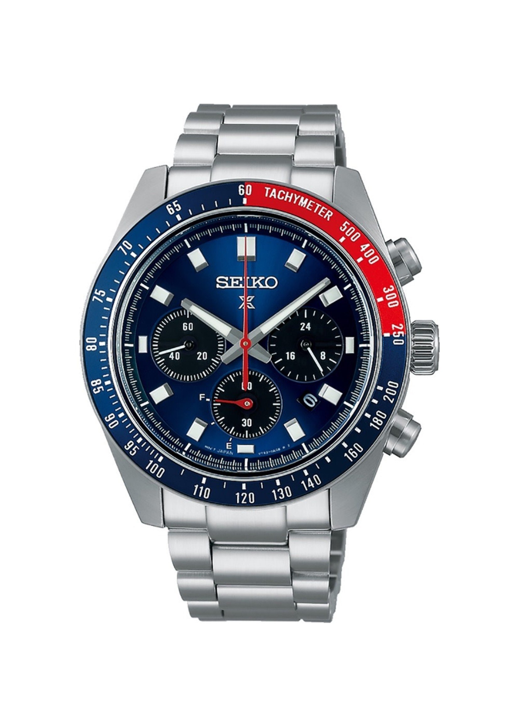 SSC913P1 Seiko Speedtimer Solar Chronographs Blue/Red - Ocean Fine Jewellery