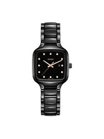 RADO R27080702 True Square Diamonds Black High-Tech Ceramic 29MM Quartz