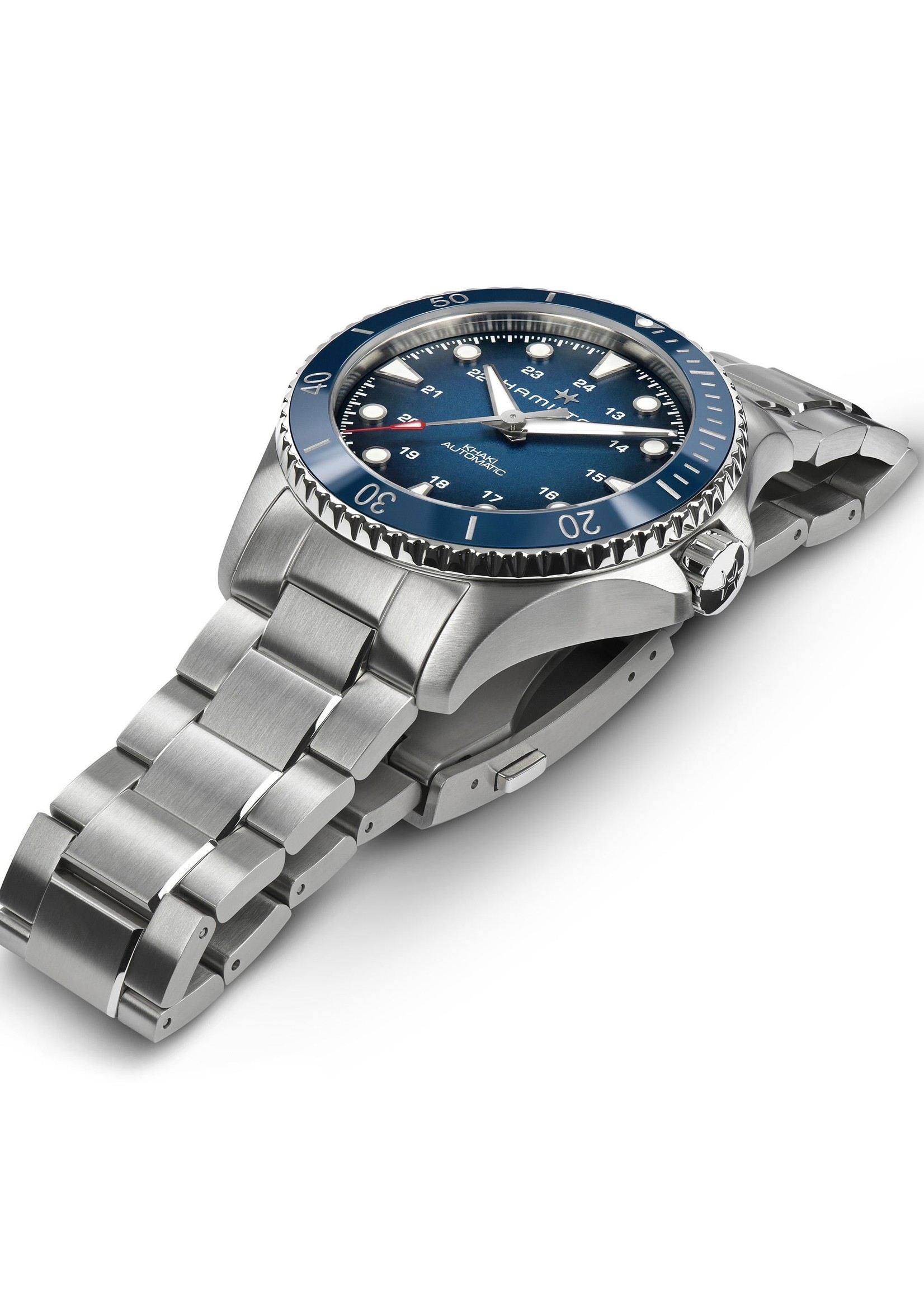 HAMILTON H82505140 Hamilton Khaki Navy Scuba Auto Blue 43MM