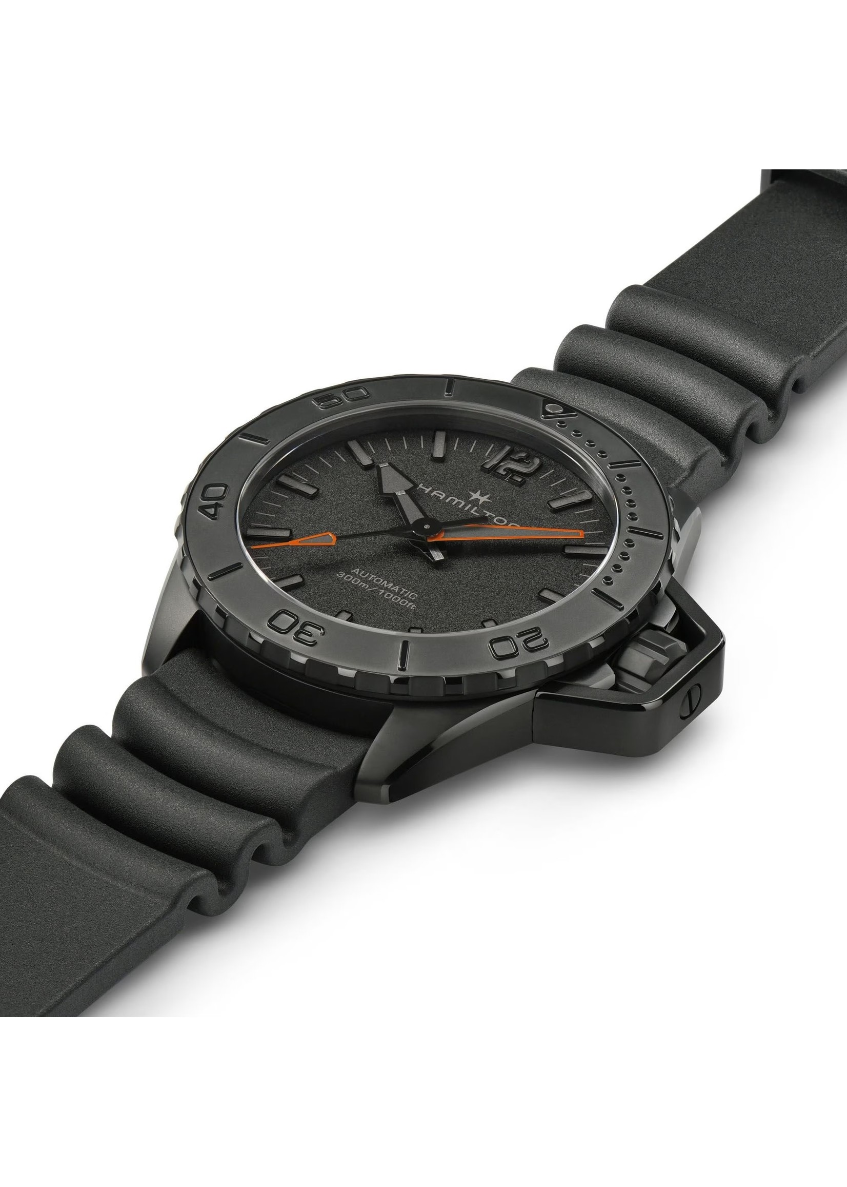 HAMILTON H77845330 Hamilton Khaki Navy Frogman Auto Black 46MM