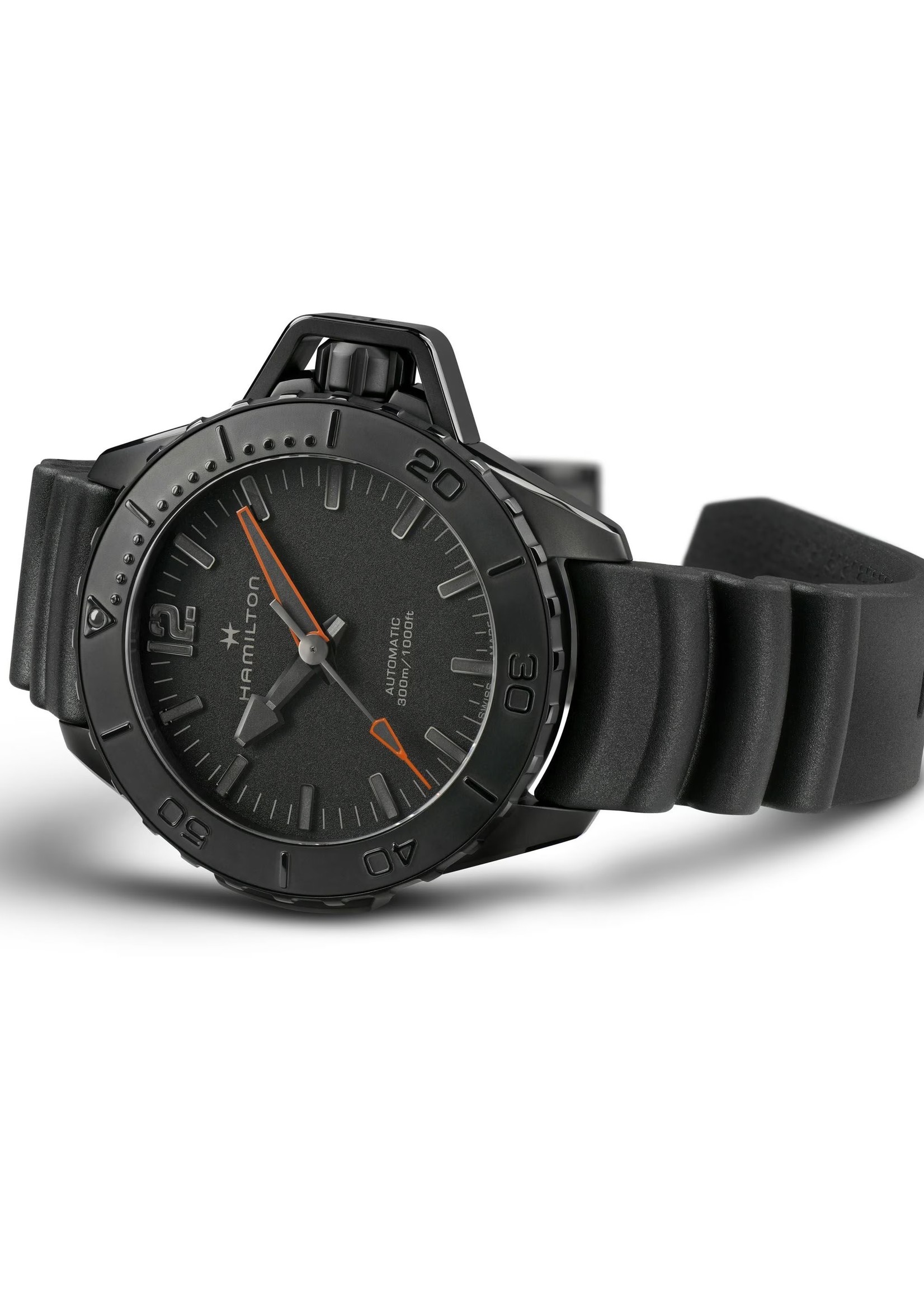 HAMILTON H77845330 Hamilton Khaki Navy Frogman Auto Black 46MM