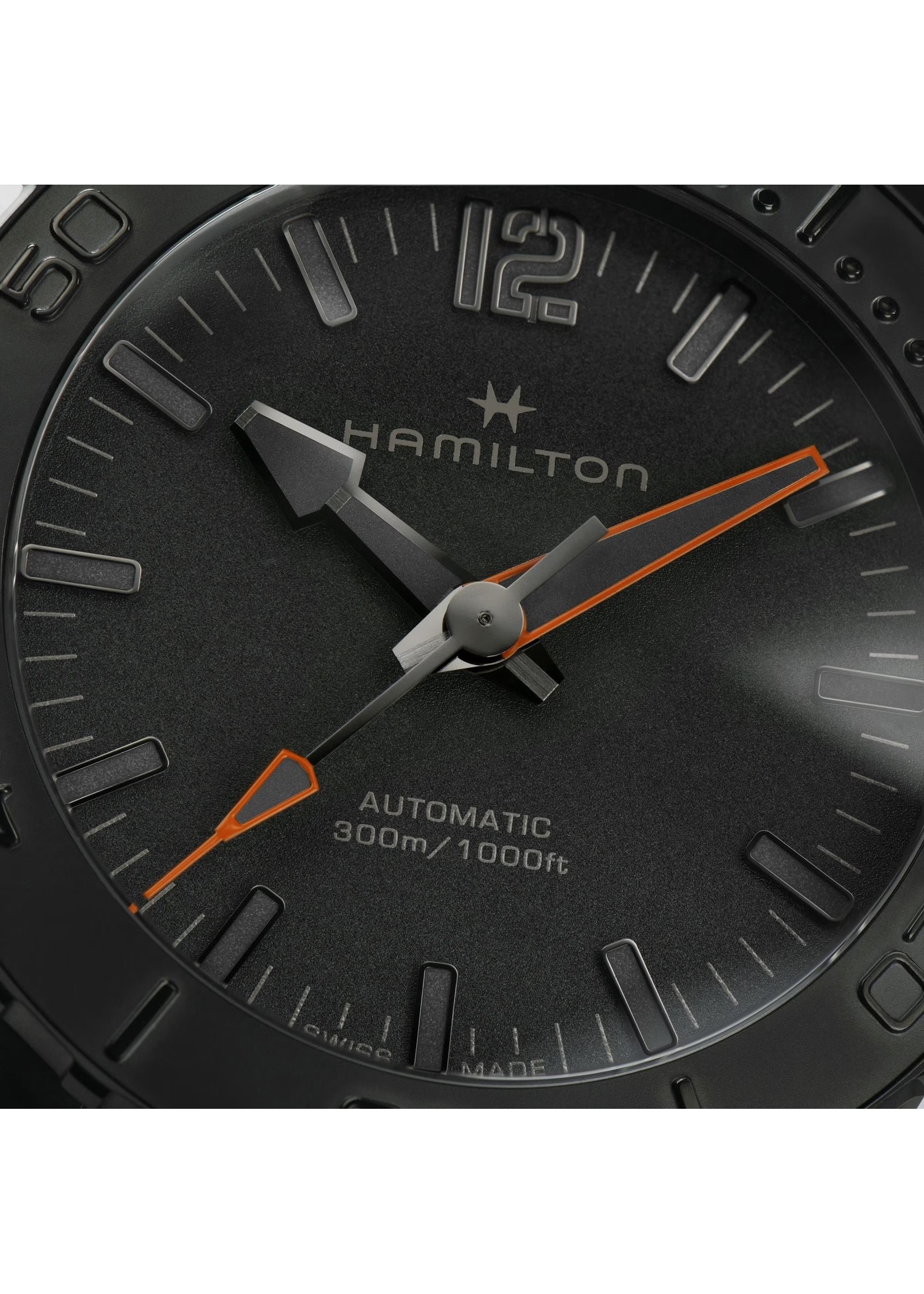 HAMILTON H77845330 Hamilton Khaki Navy Frogman Auto Black 46MM