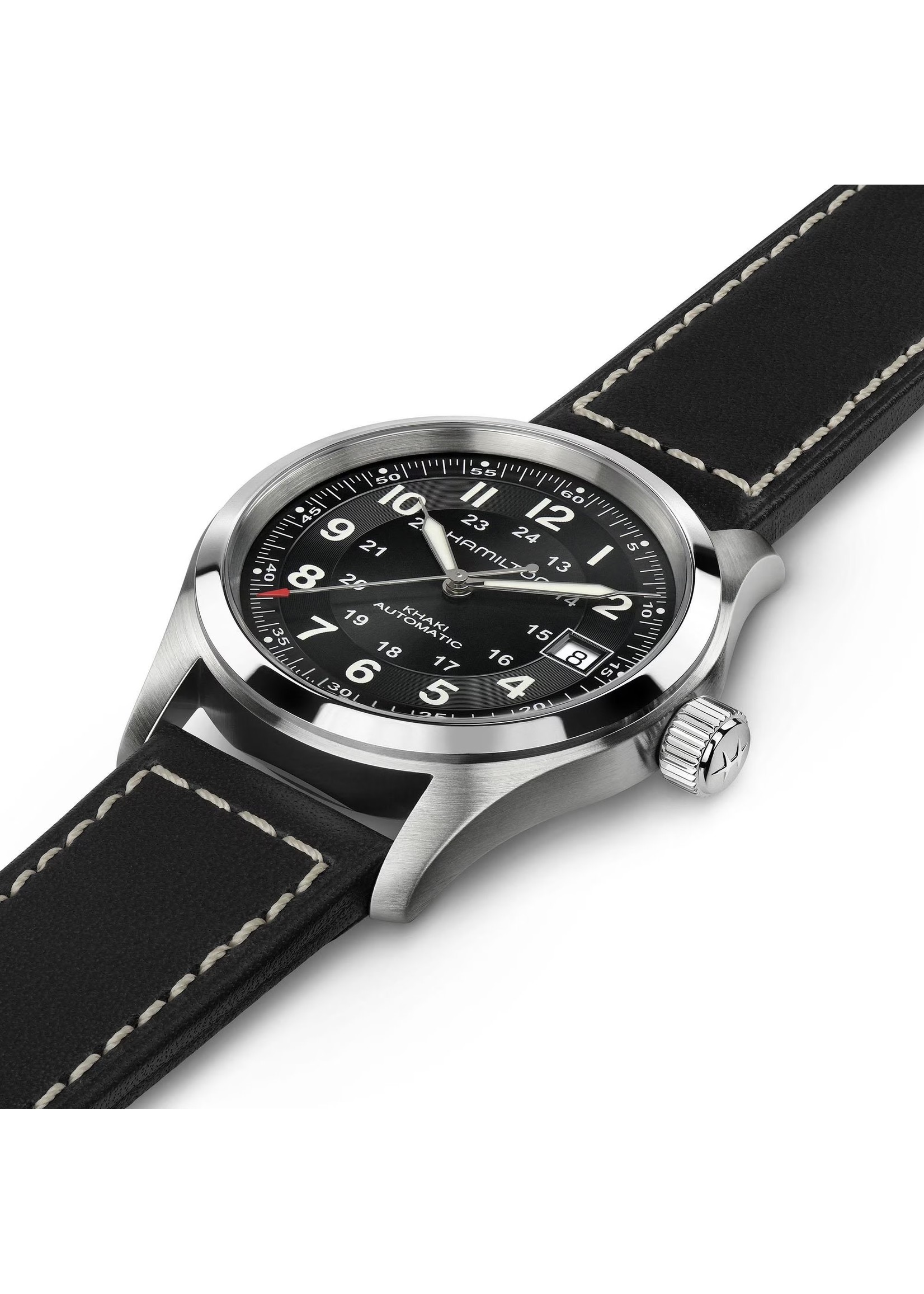 HAMILTON H70455733 Hamilton Khaki King Black Dial GMT 38MM
