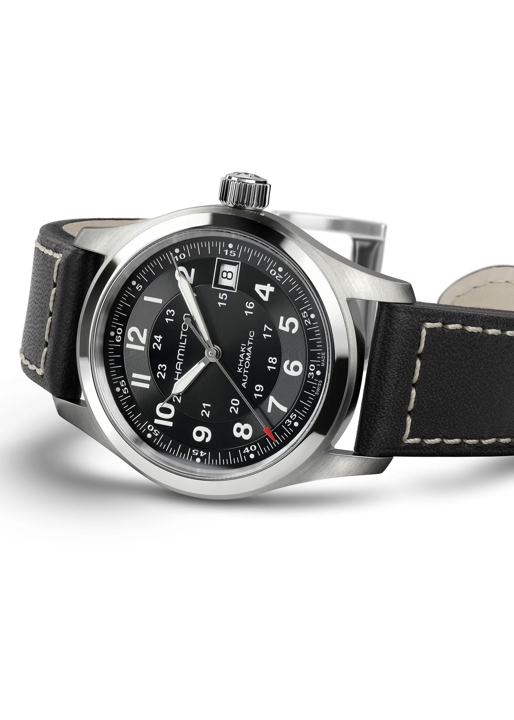 HAMILTON H70455733 Hamilton Khaki King Black Dial GMT 38MM