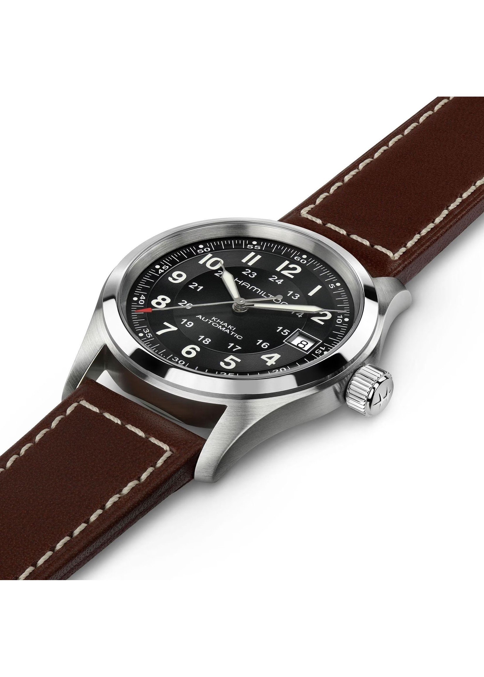 HAMILTON H70455533 Hamilton Khaki Field GMT Black Dial 38mm