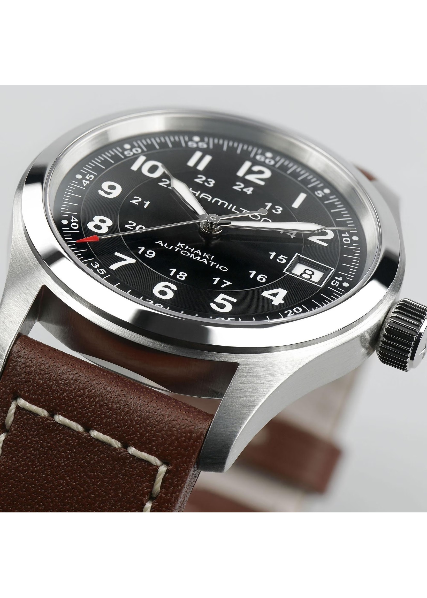 HAMILTON H70455533 Hamilton Khaki Field GMT Black Dial 38mm