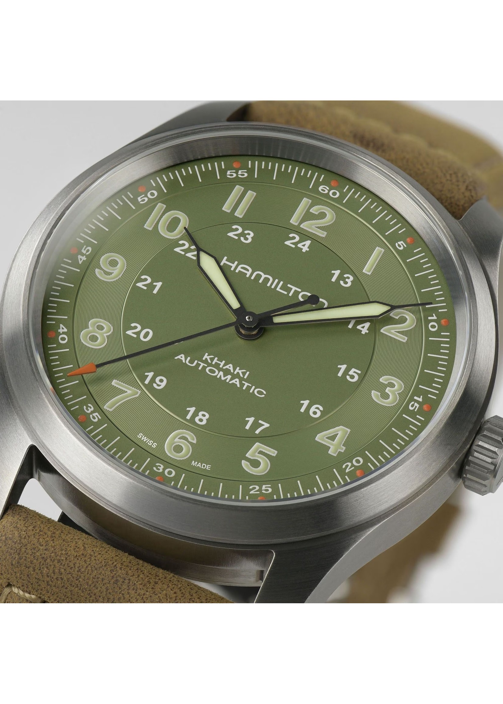 Hamilton on sale green dial