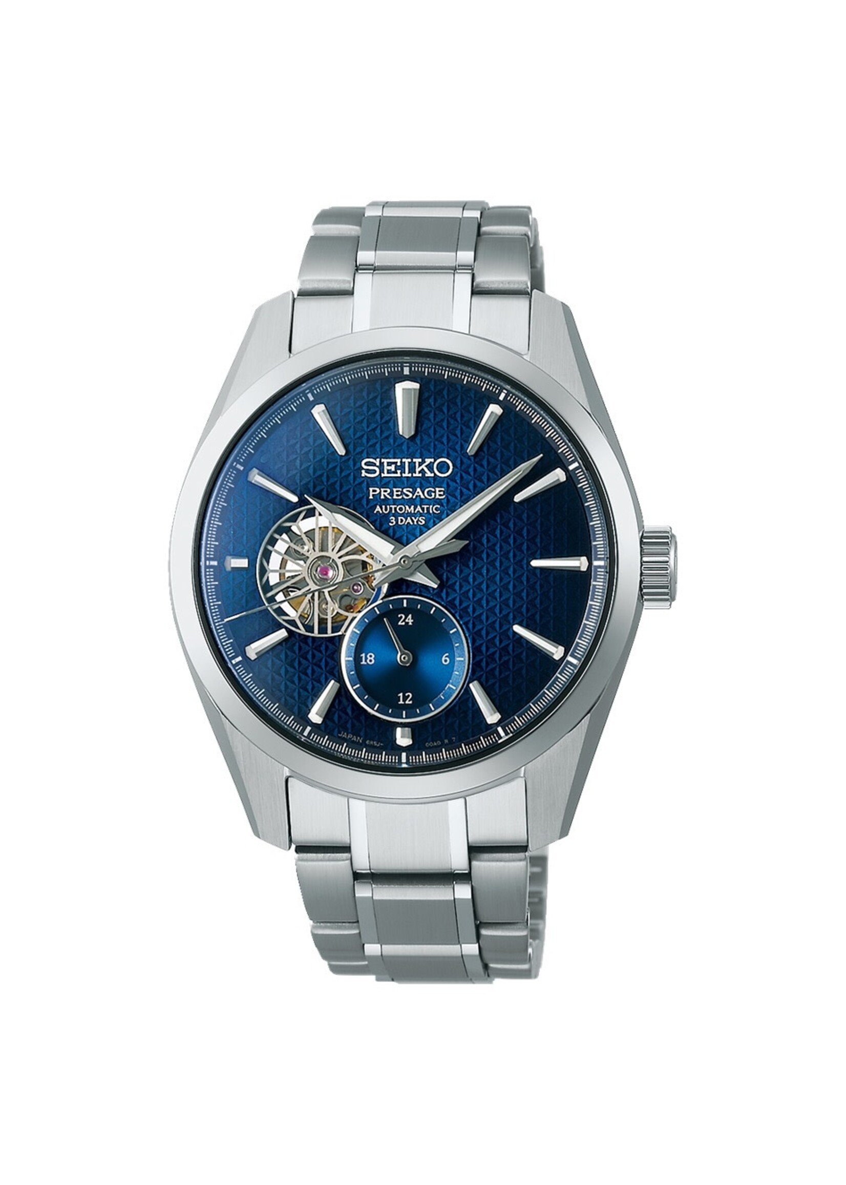 SEIKO SPB417J1 Seiko Presage Sharp Edge Open Heart Blue Dial