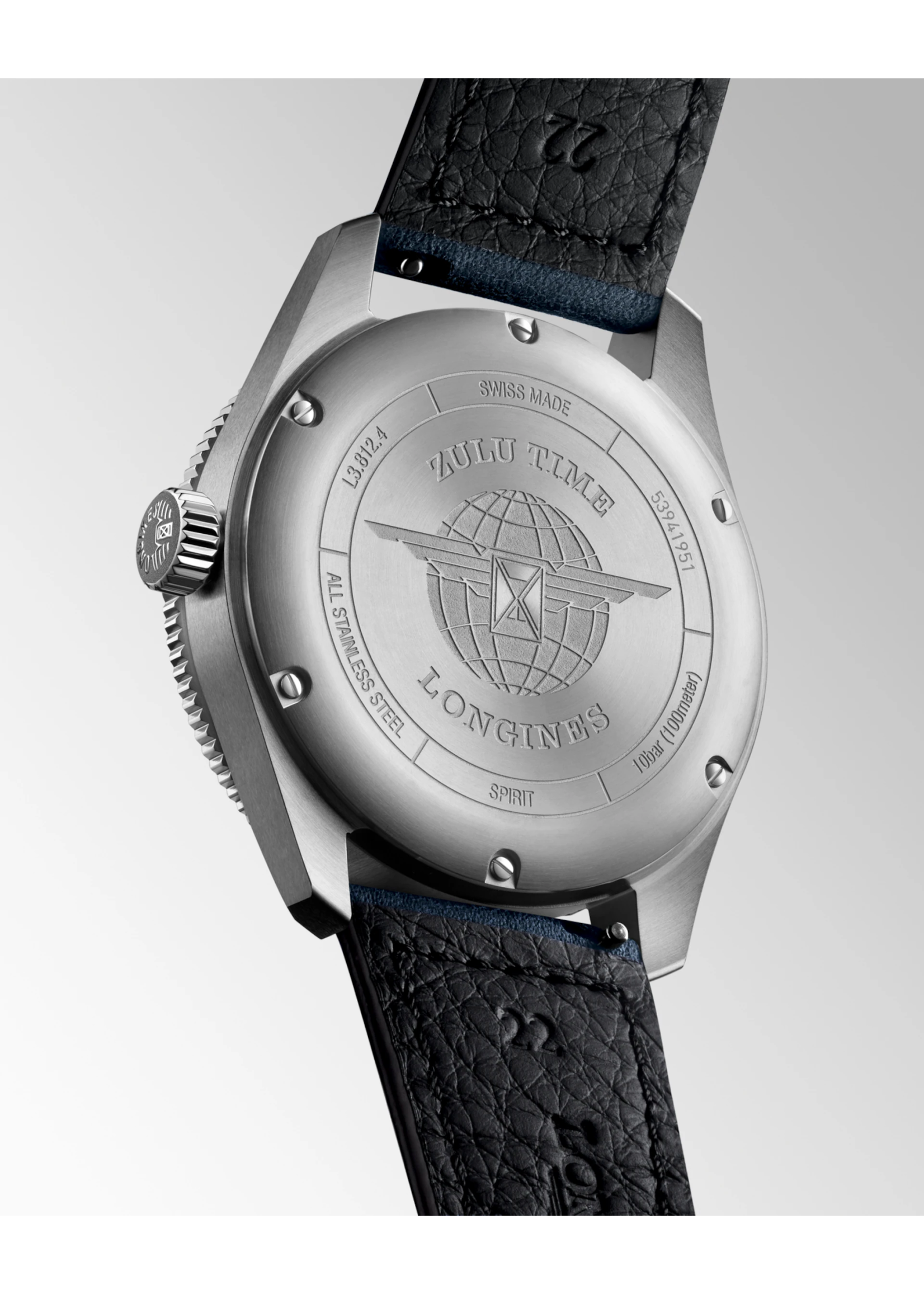 LONGINES L38124932 Longines Spirit Zulu Times Blue 42mm