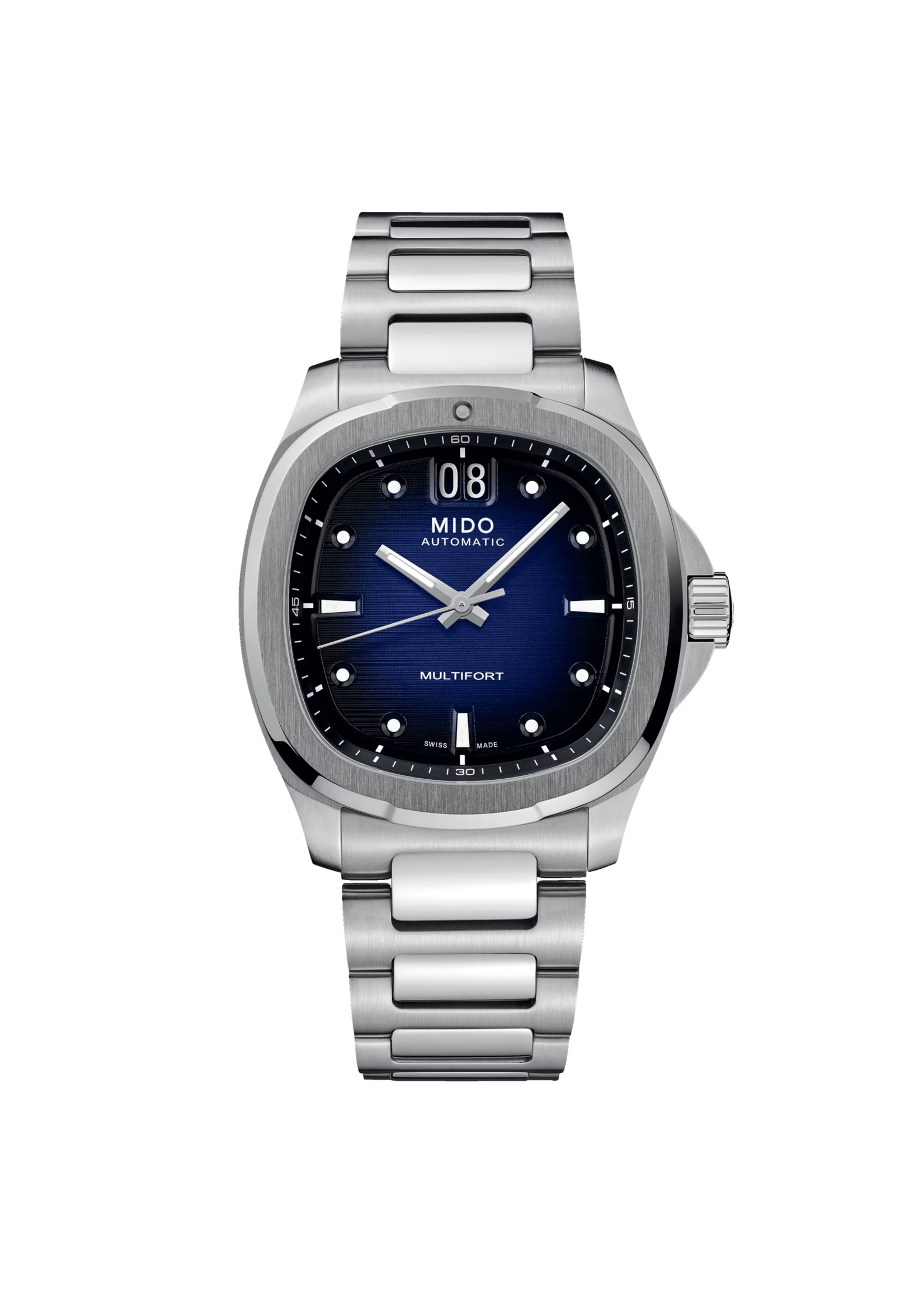 MIDO M0495261104100 MIDO MULTIFORT TV BIG DATE BLUE