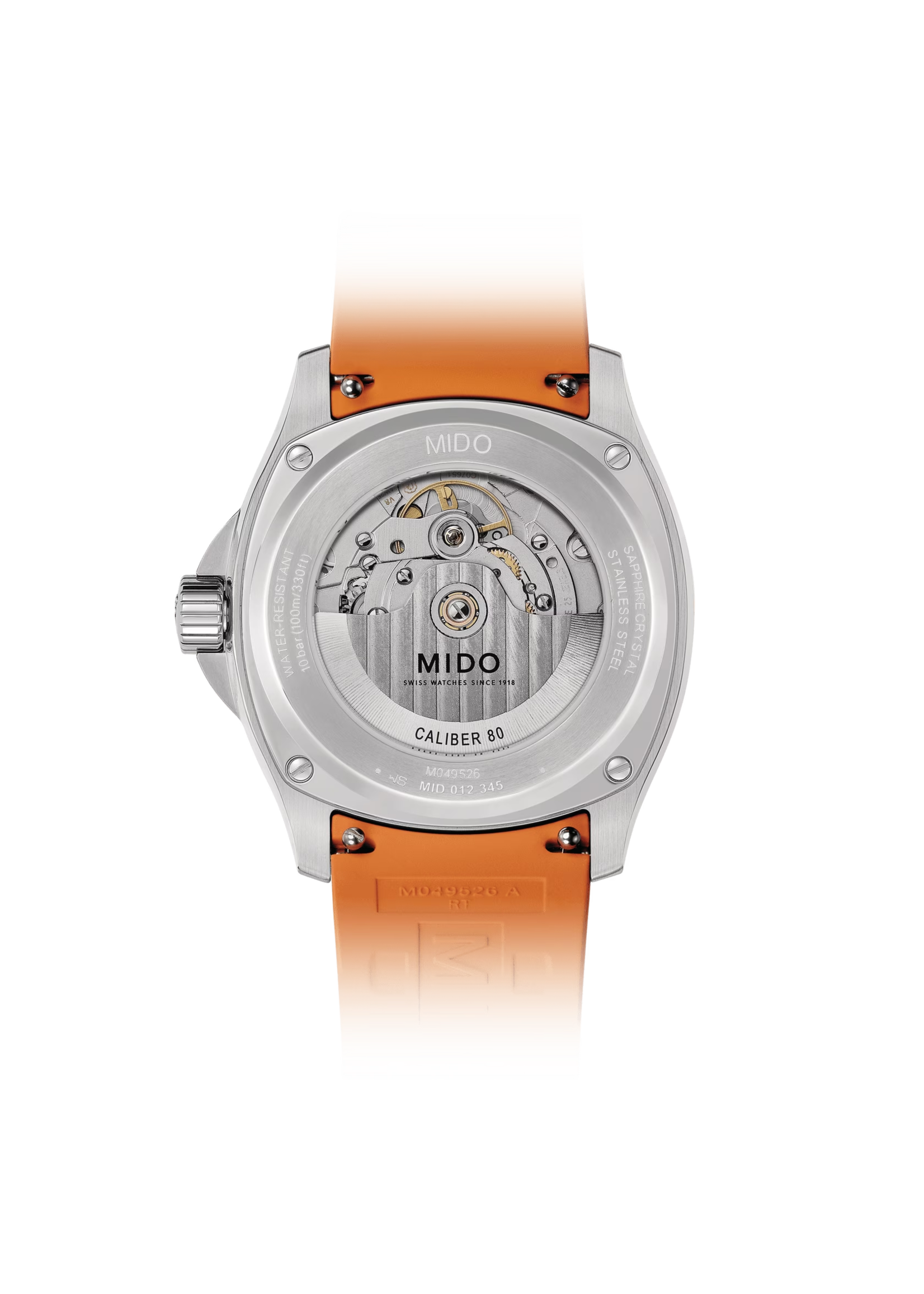 MIDO M0495261708100 MIDO MULTIFORT TV BIG DATE ORANGE