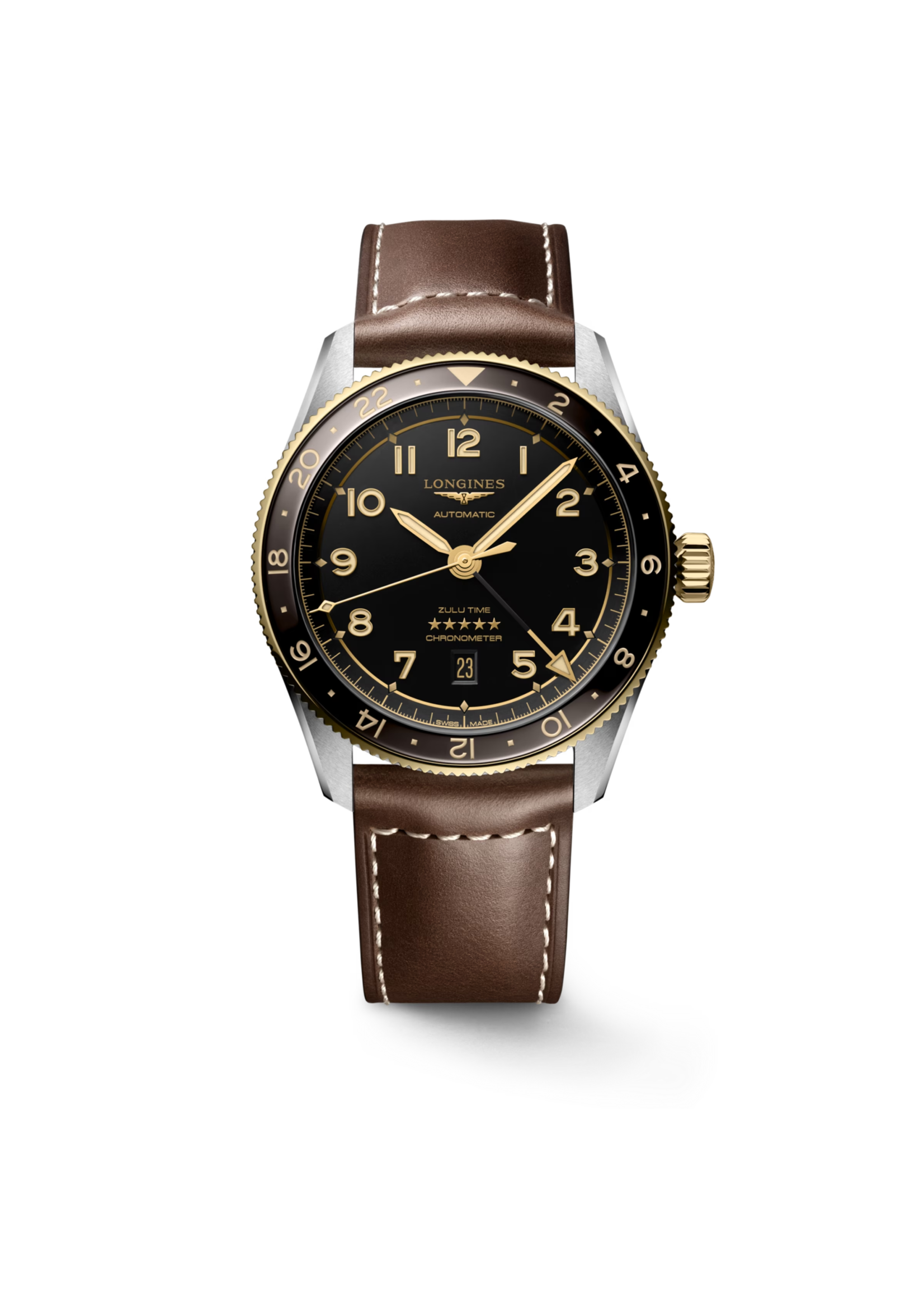 LONGINES L38125532 Longines Spirit Zulu Time 42mm