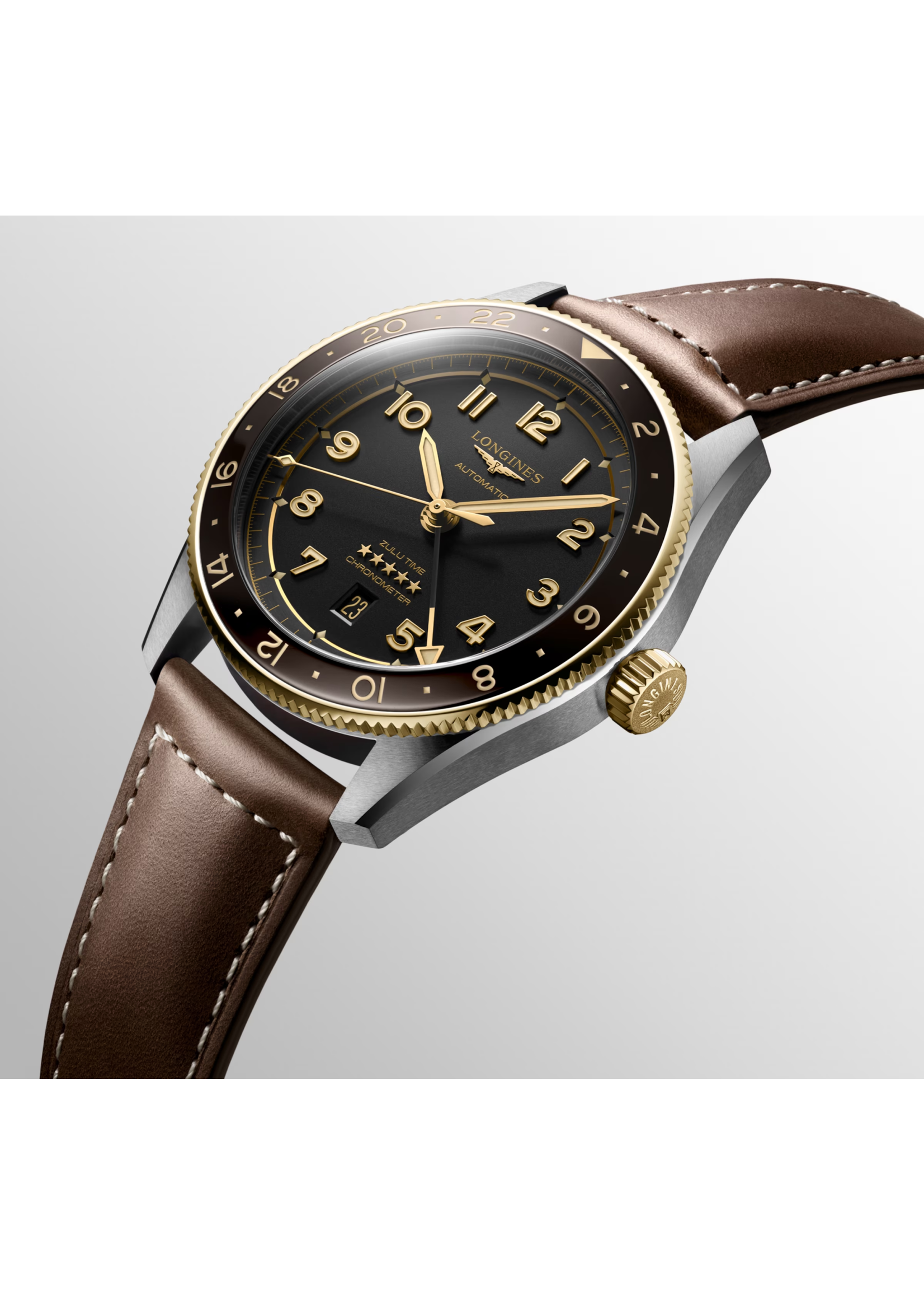 LONGINES L38125532 Longines Spirit Zulu Time 42mm