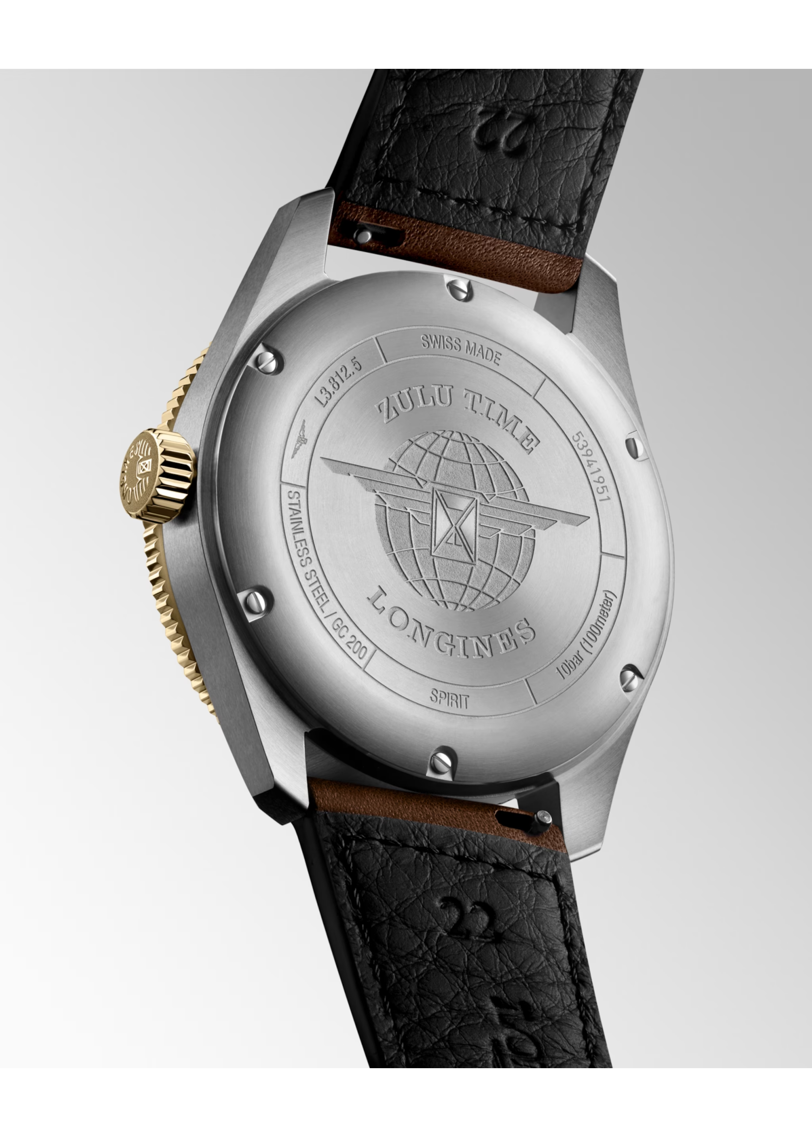 LONGINES L38125532 Longines Spirit Zulu Time 42mm