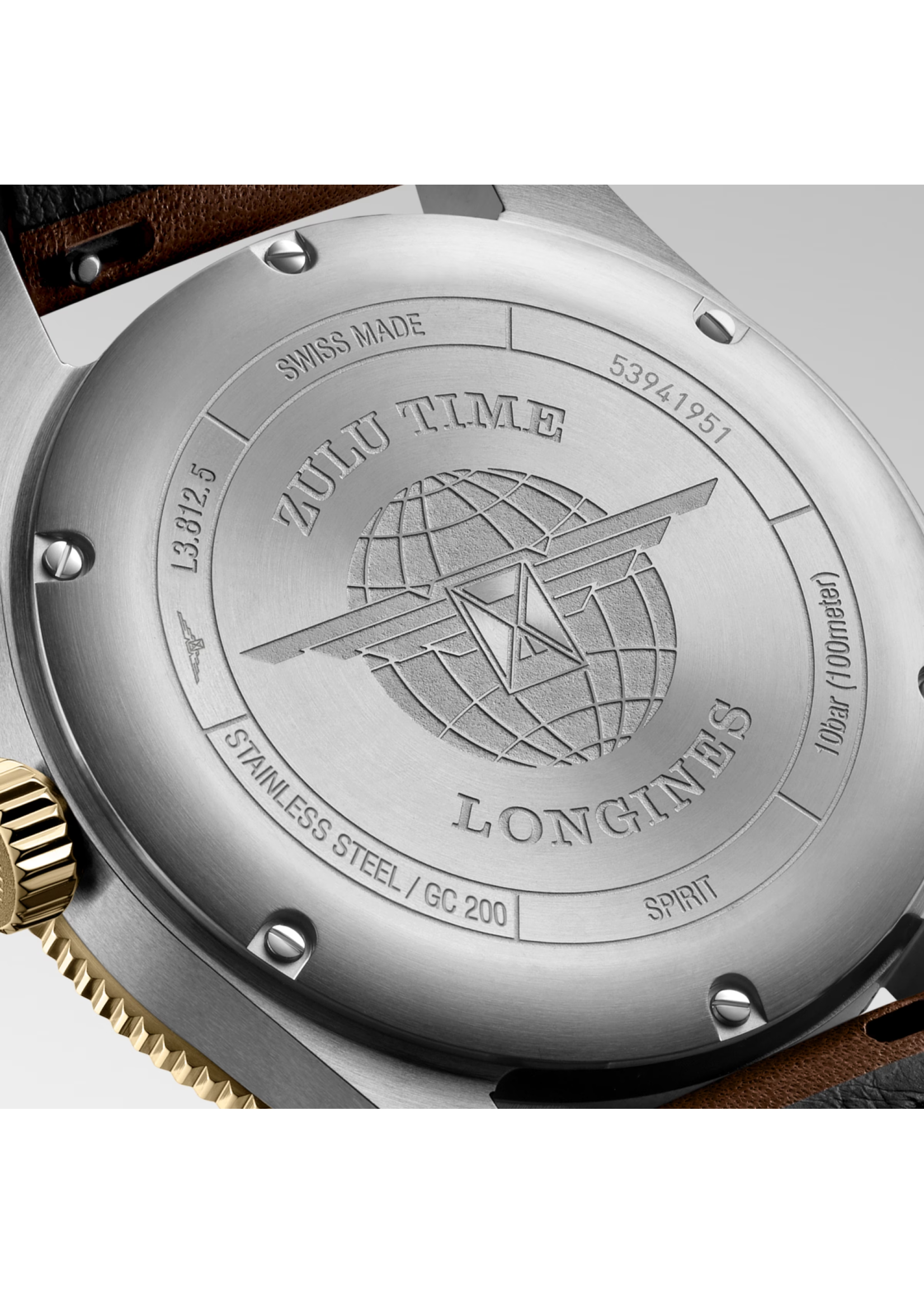 LONGINES L38125532 Longines Spirit Zulu Time 42mm