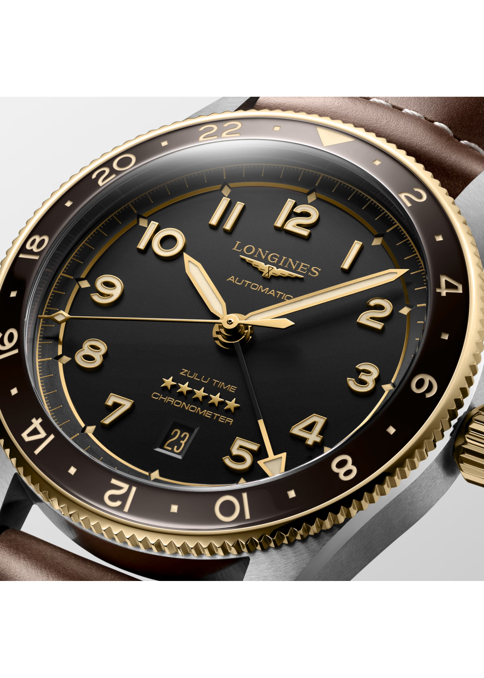 LONGINES L38125532 Longines Spirit Zulu Time 42mm