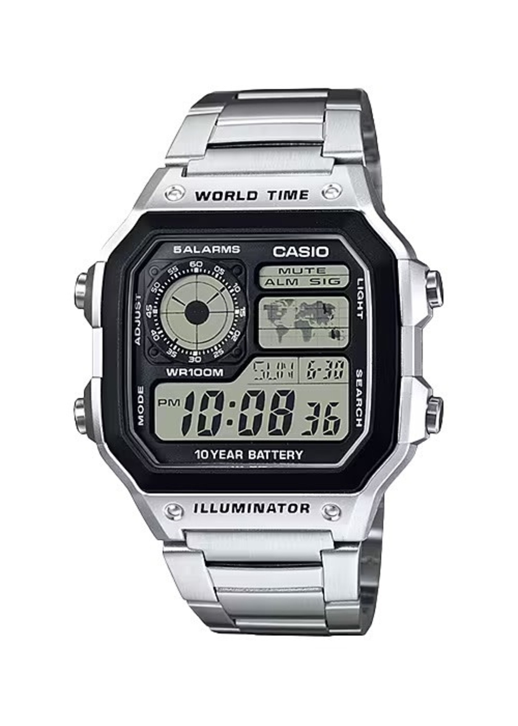 Casio AE1200WHD-1A Casio World Time