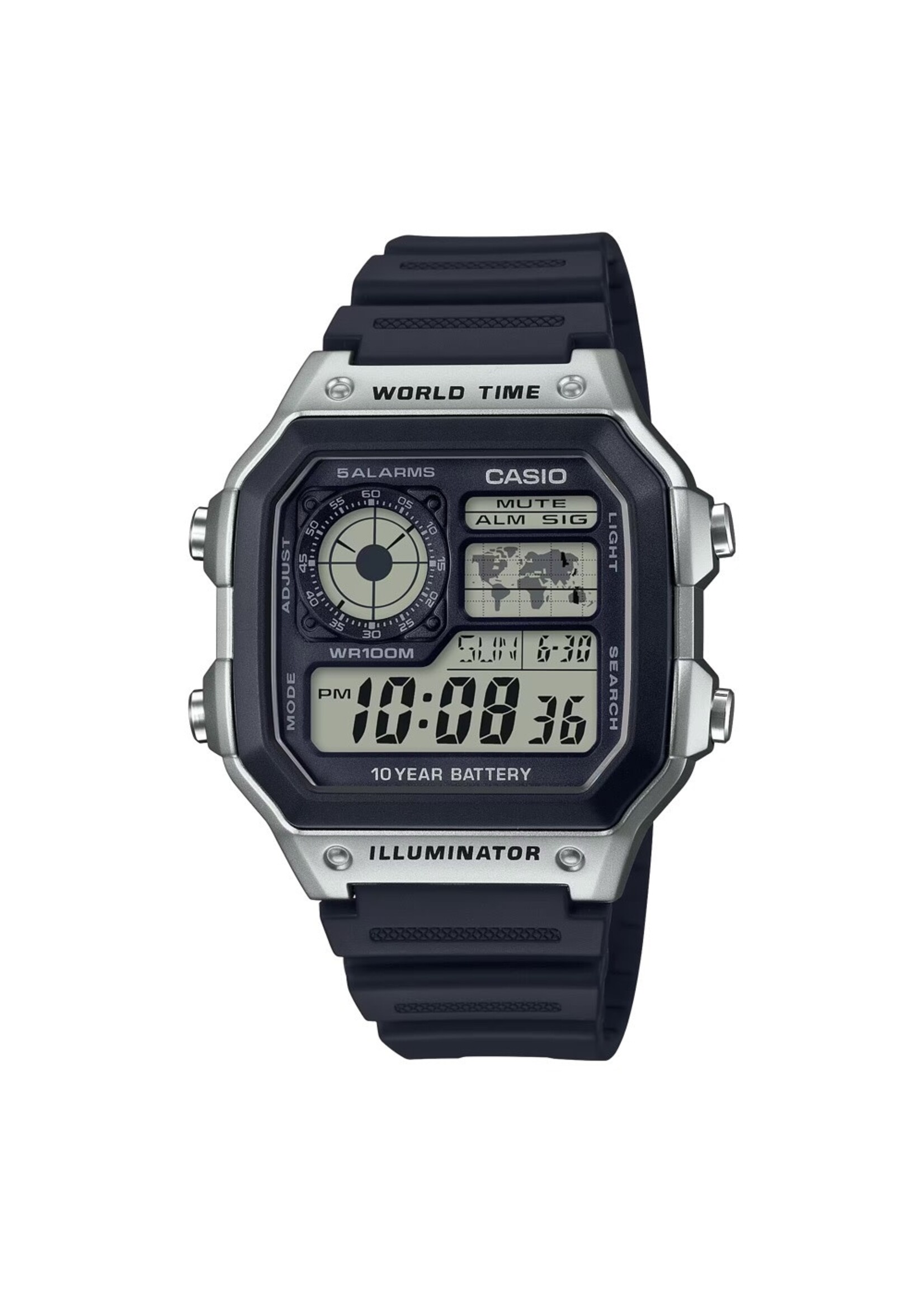 Casio AE1200WH-1CV  Casio World Time