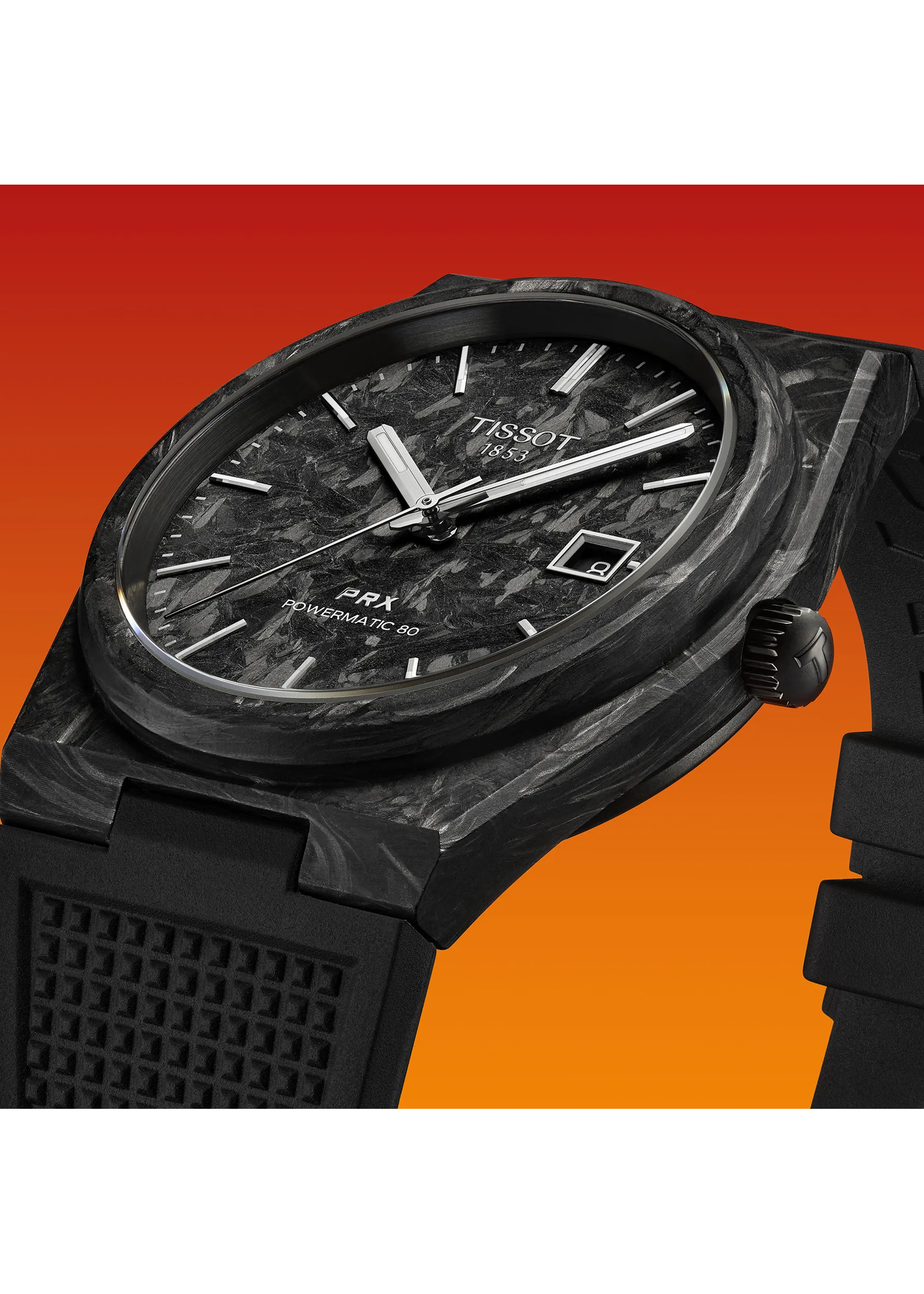 TISSOT T1379079720100 Tissot PRX Powermatic 80 40mm Carbon