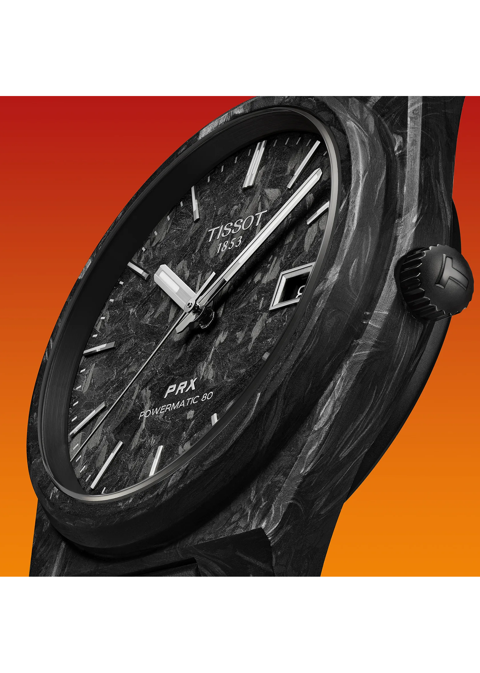 TISSOT T1379079720100 Tissot PRX Powermatic 80 40mm Carbon