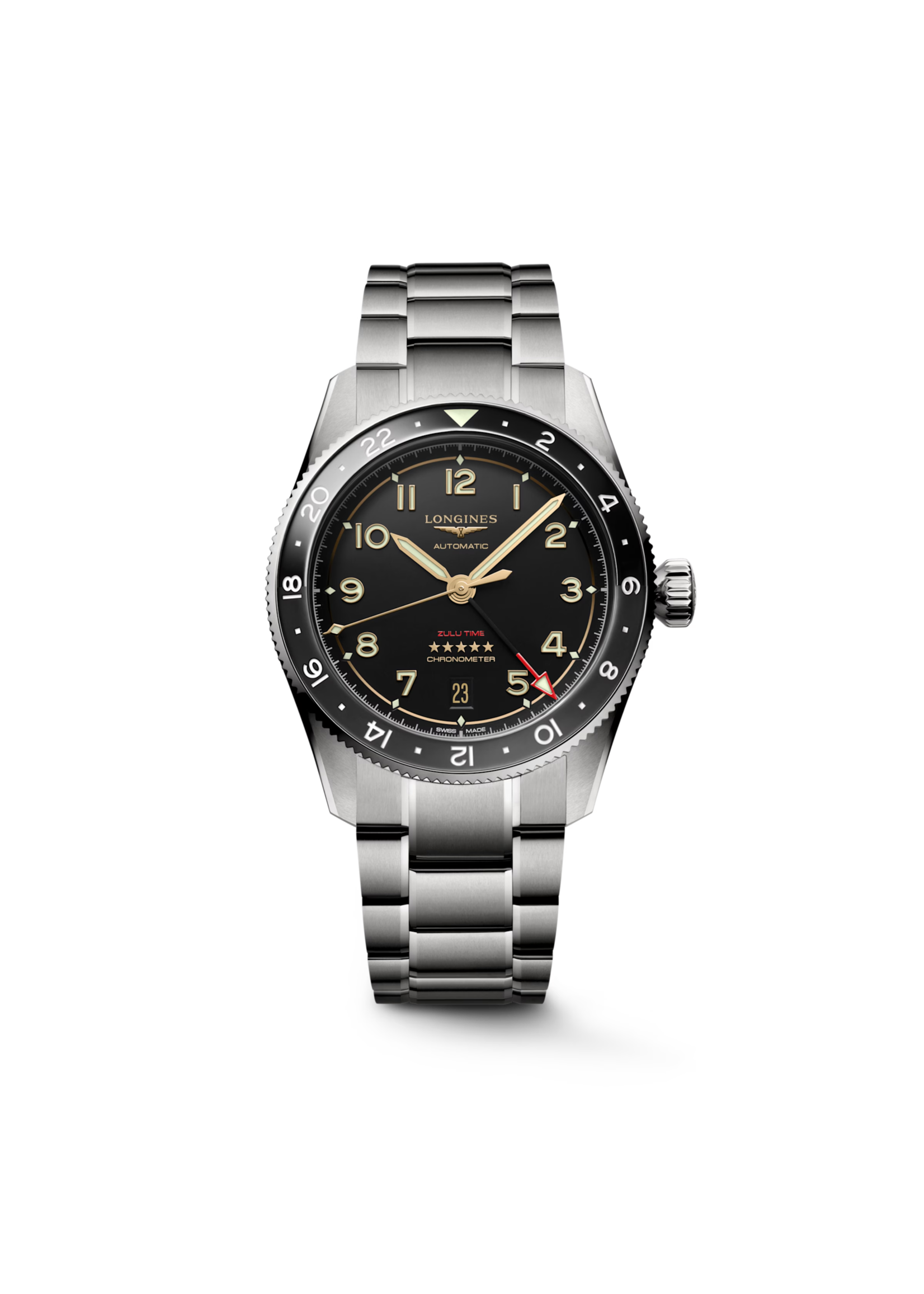 LONGINES L38021536 LONGINES SPIRIT ZULU TIME TITANIUM 39MM