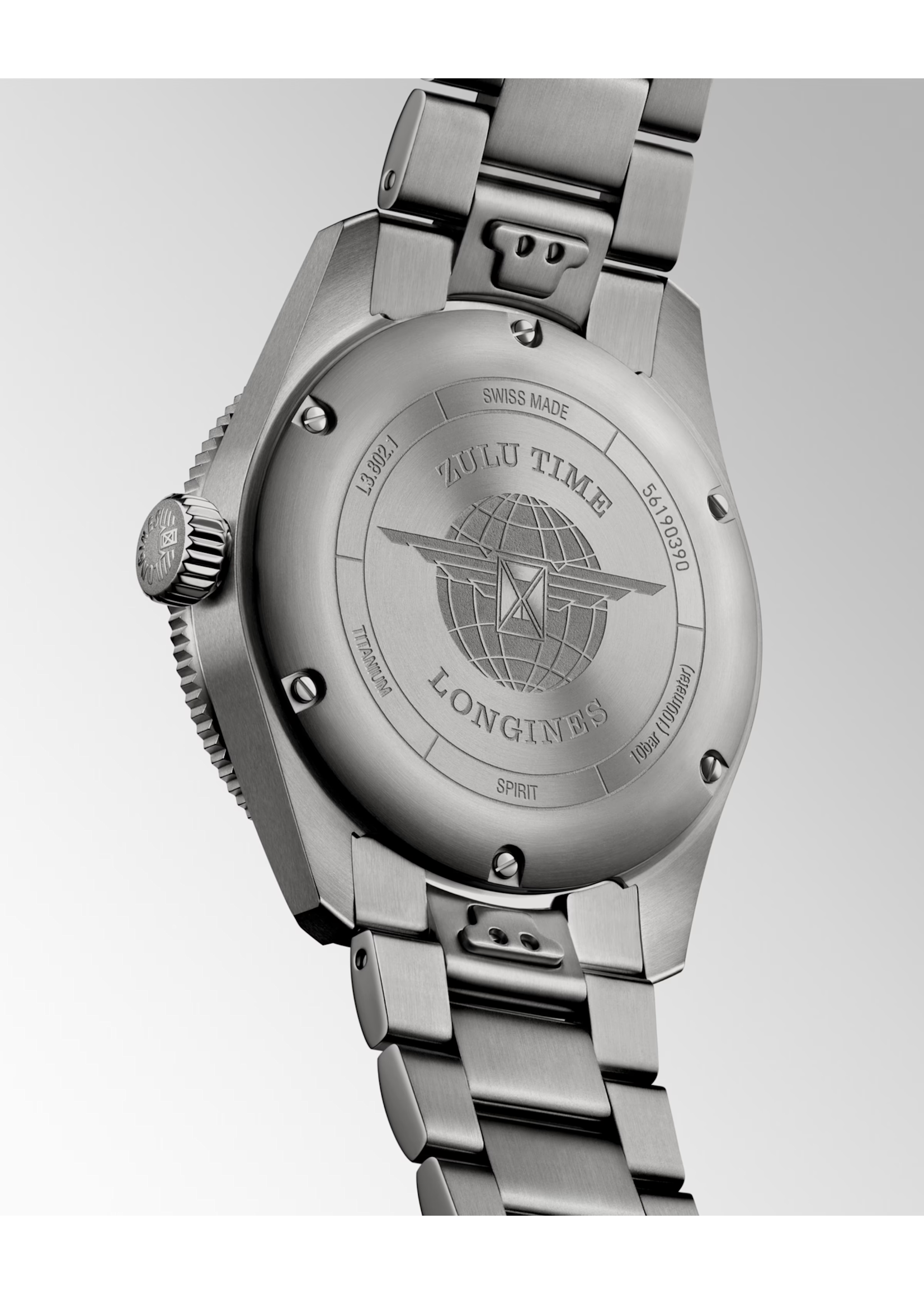 LONGINES L38021536 LONGINES SPIRIT ZULU TIME TITANIUM 39MM