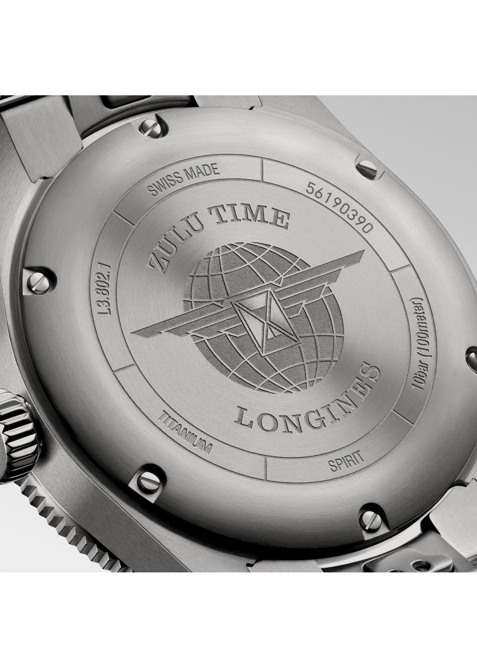 LONGINES L38021536 LONGINES SPIRIT ZULU TIME TITANIUM 39MM