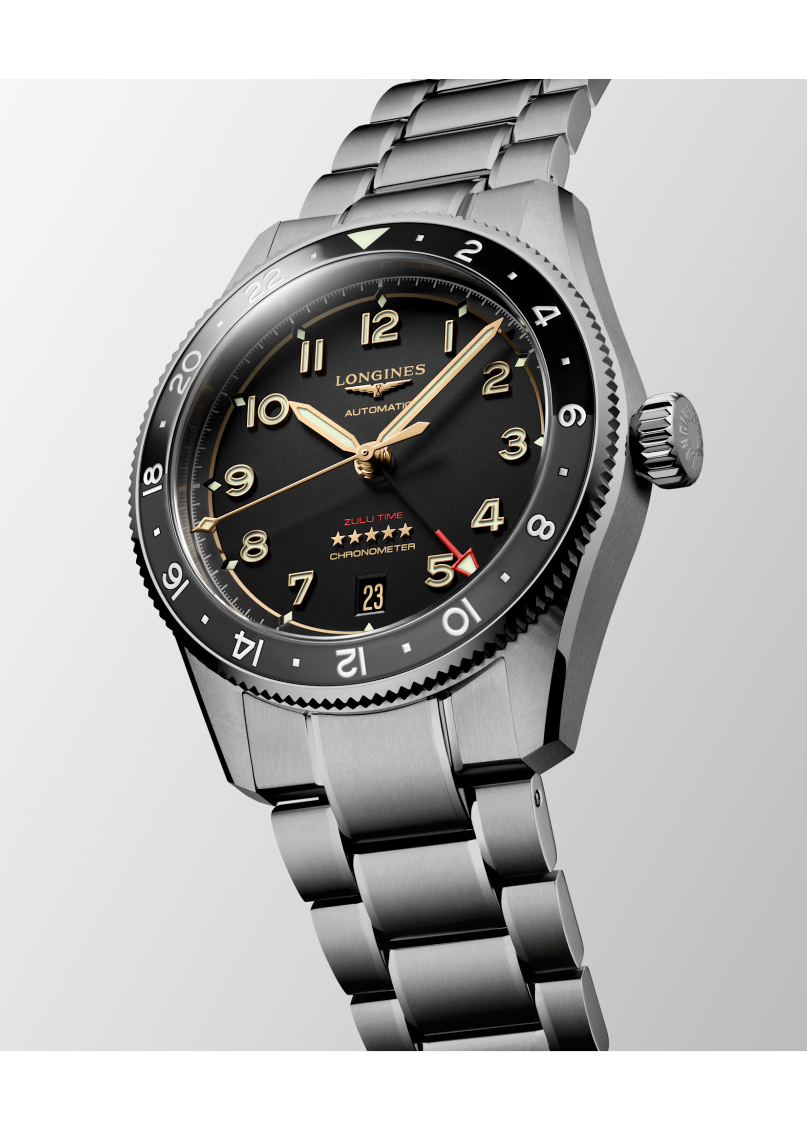 LONGINES L38021536 LONGINES SPIRIT ZULU TIME TITANIUM 39MM