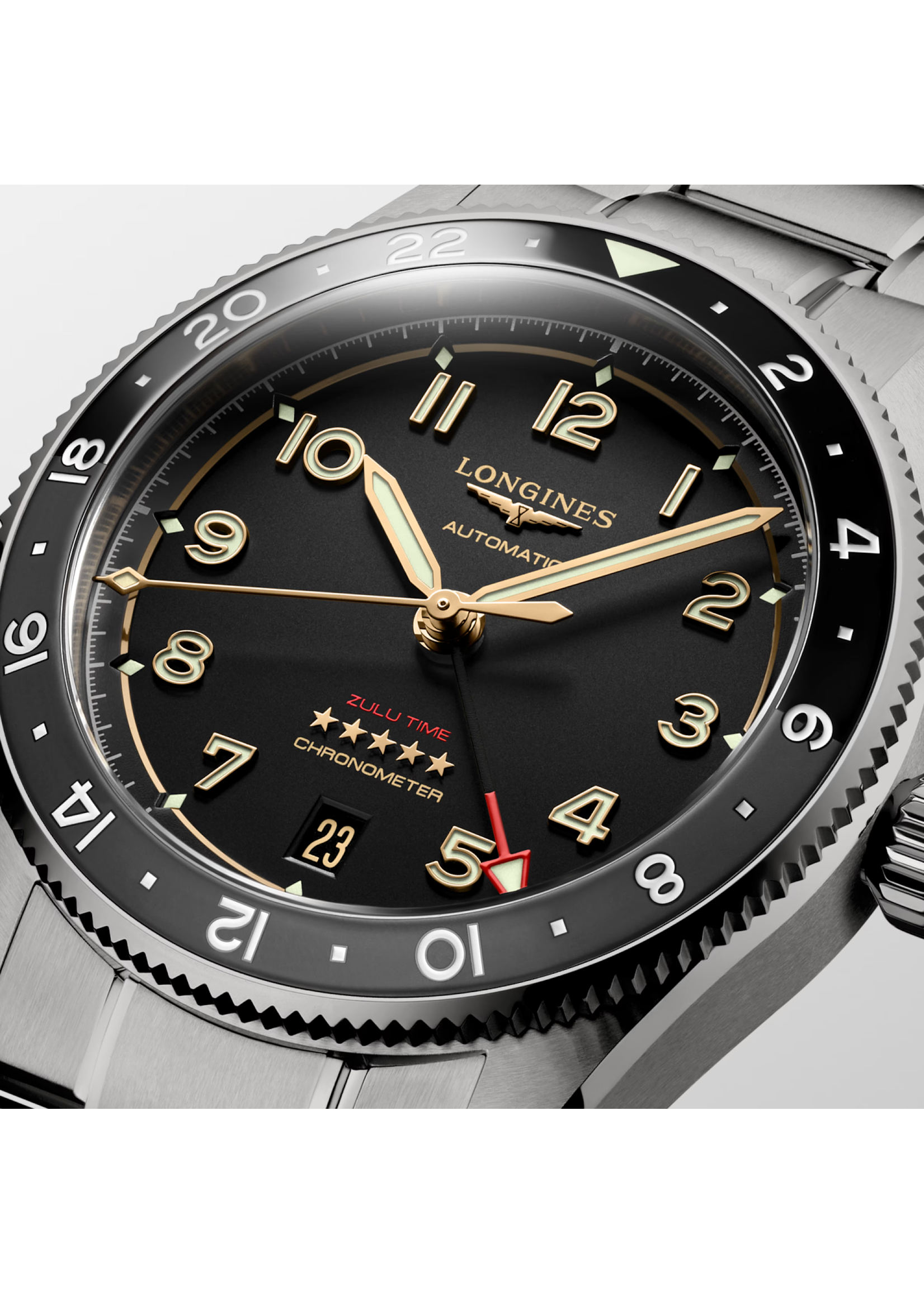 LONGINES L38021536 LONGINES SPIRIT ZULU TIME TITANIUM 39MM