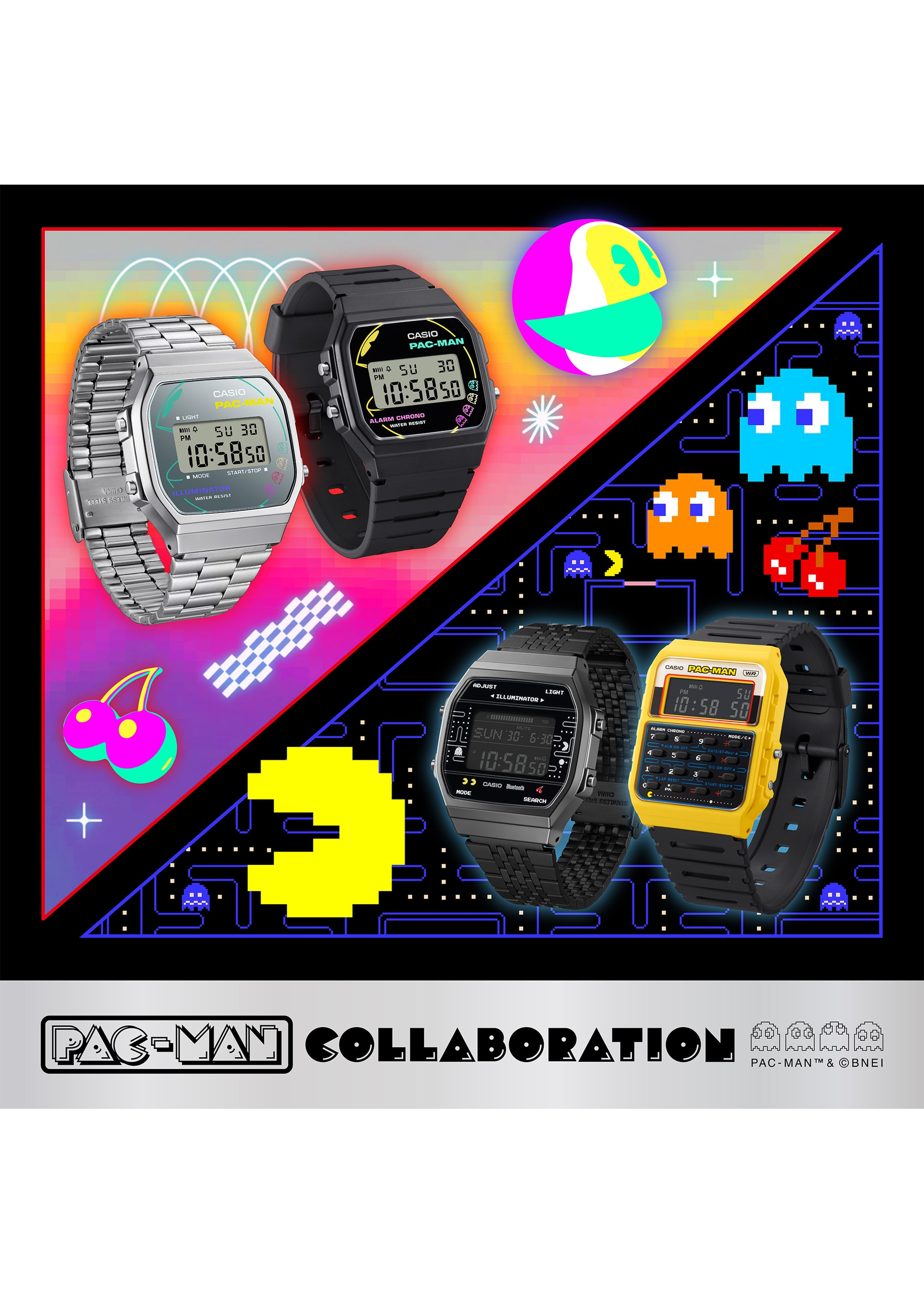 Casio F-91WPC-1A Casio x PAC-MAN