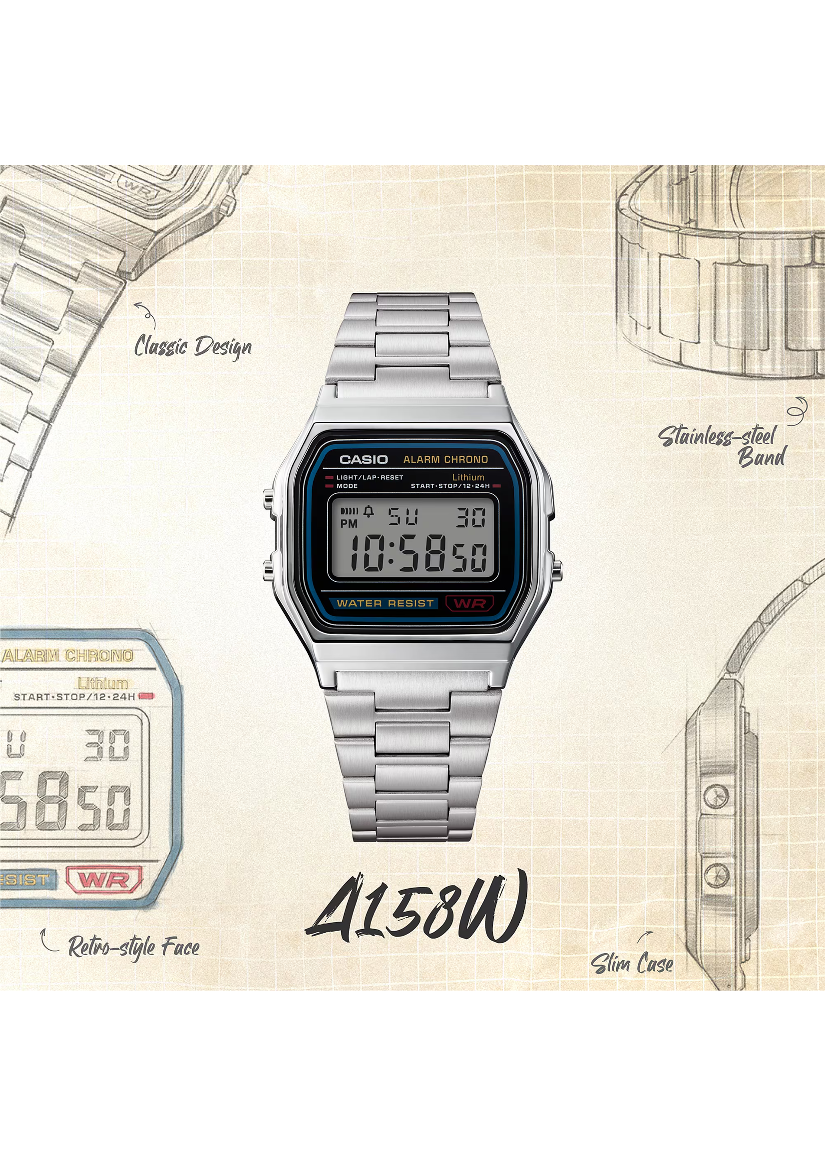 Casio A158W-1 CASIO