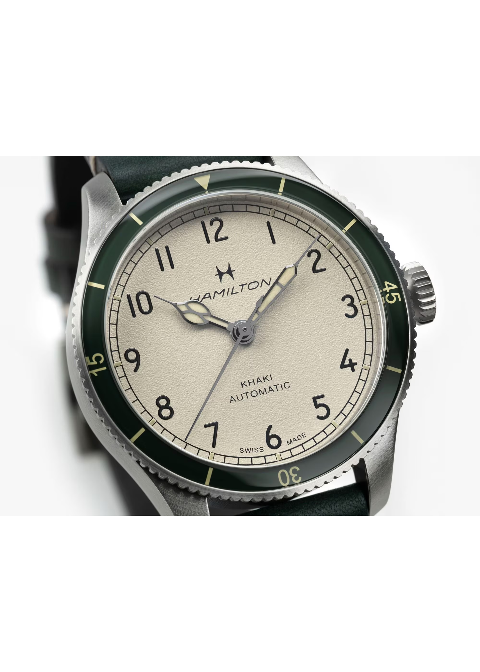 HAMILTON H76255810 New Khaki Aviation Pilot Pioneer 38mm