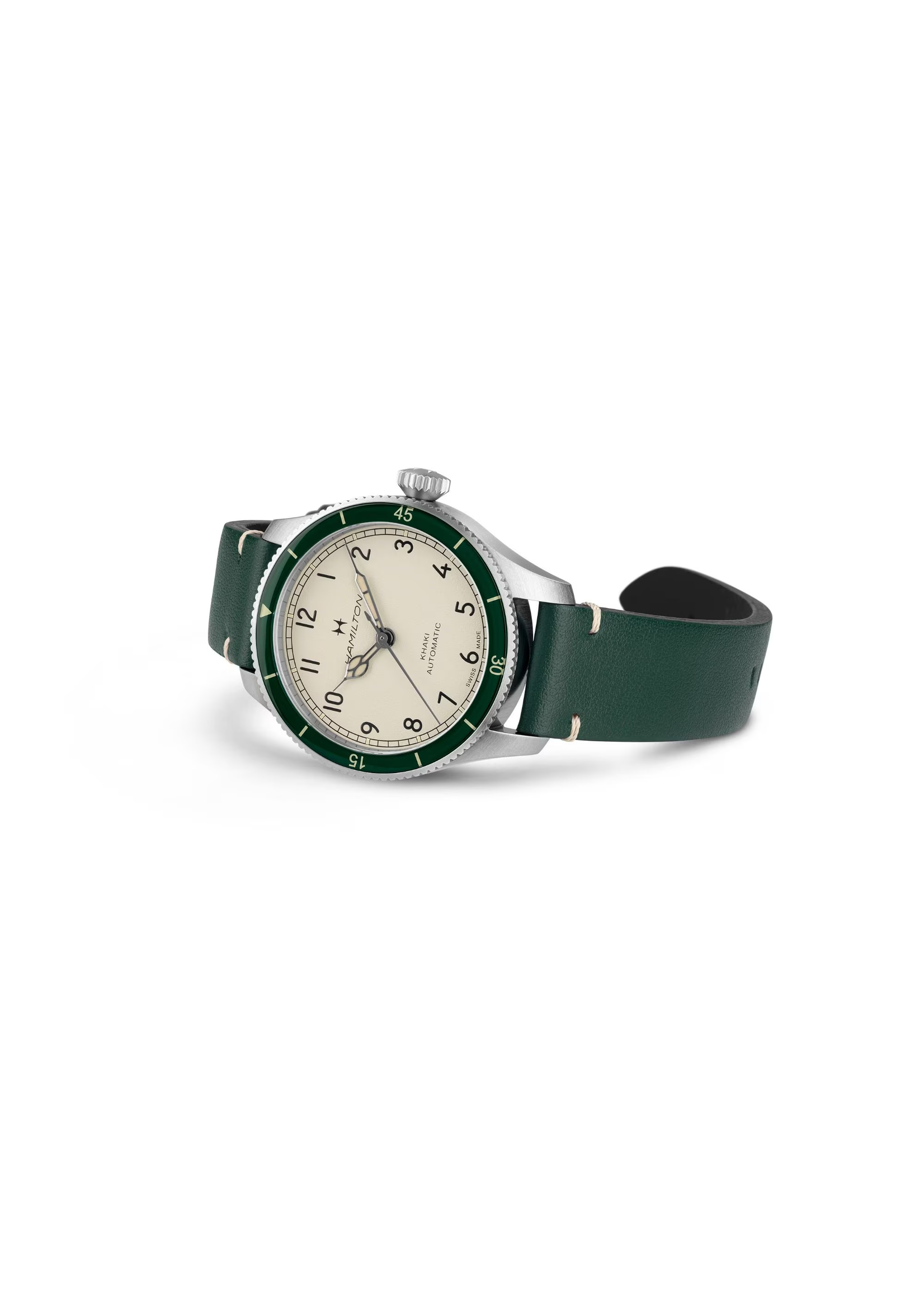 HAMILTON H76255810 New Khaki Aviation Pilot Pioneer 38mm