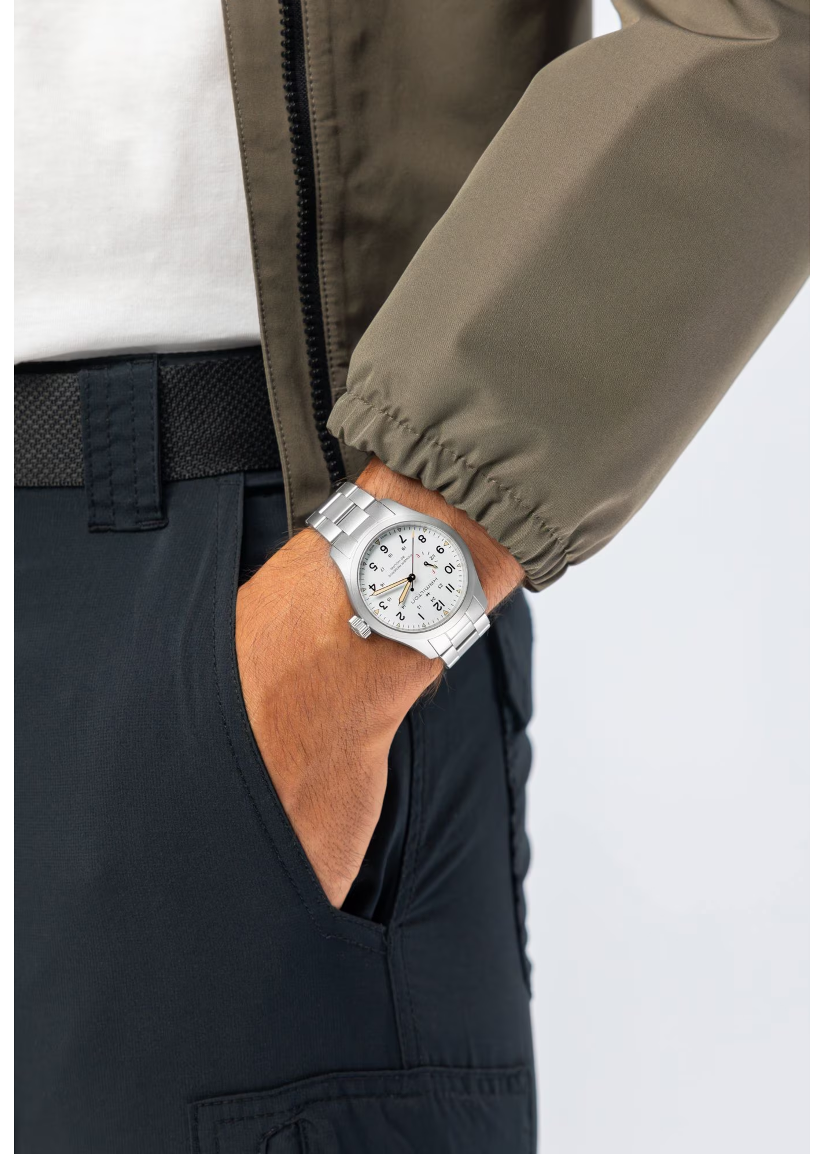 HAMILTON H69509110 Khaki Field Mechanical Power Reserve 40mm