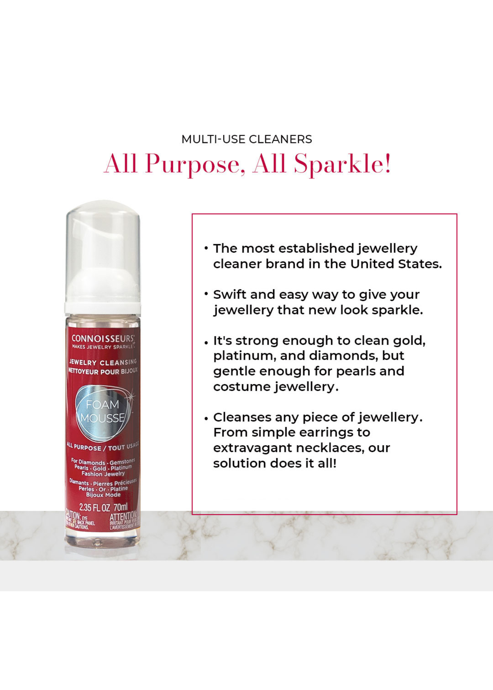 Connoisseurs CONNOISSEURS Jewelry Cleansing Foam 2.35 fl oz