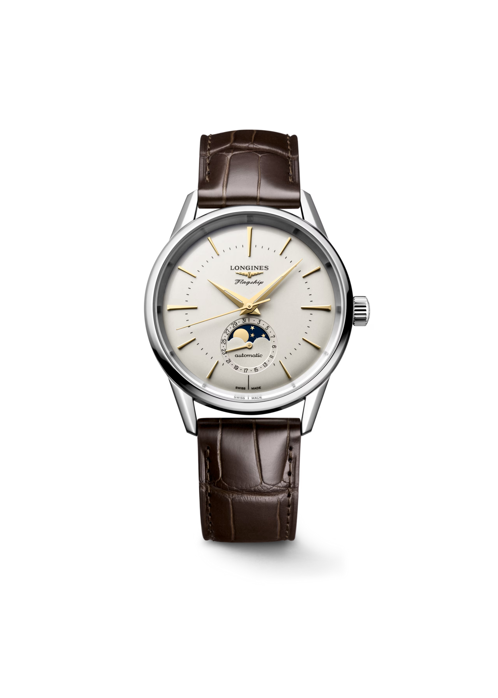 LONGINES L48154782 LONGINES FLAGSHIP HERITAGE MOONPHASE