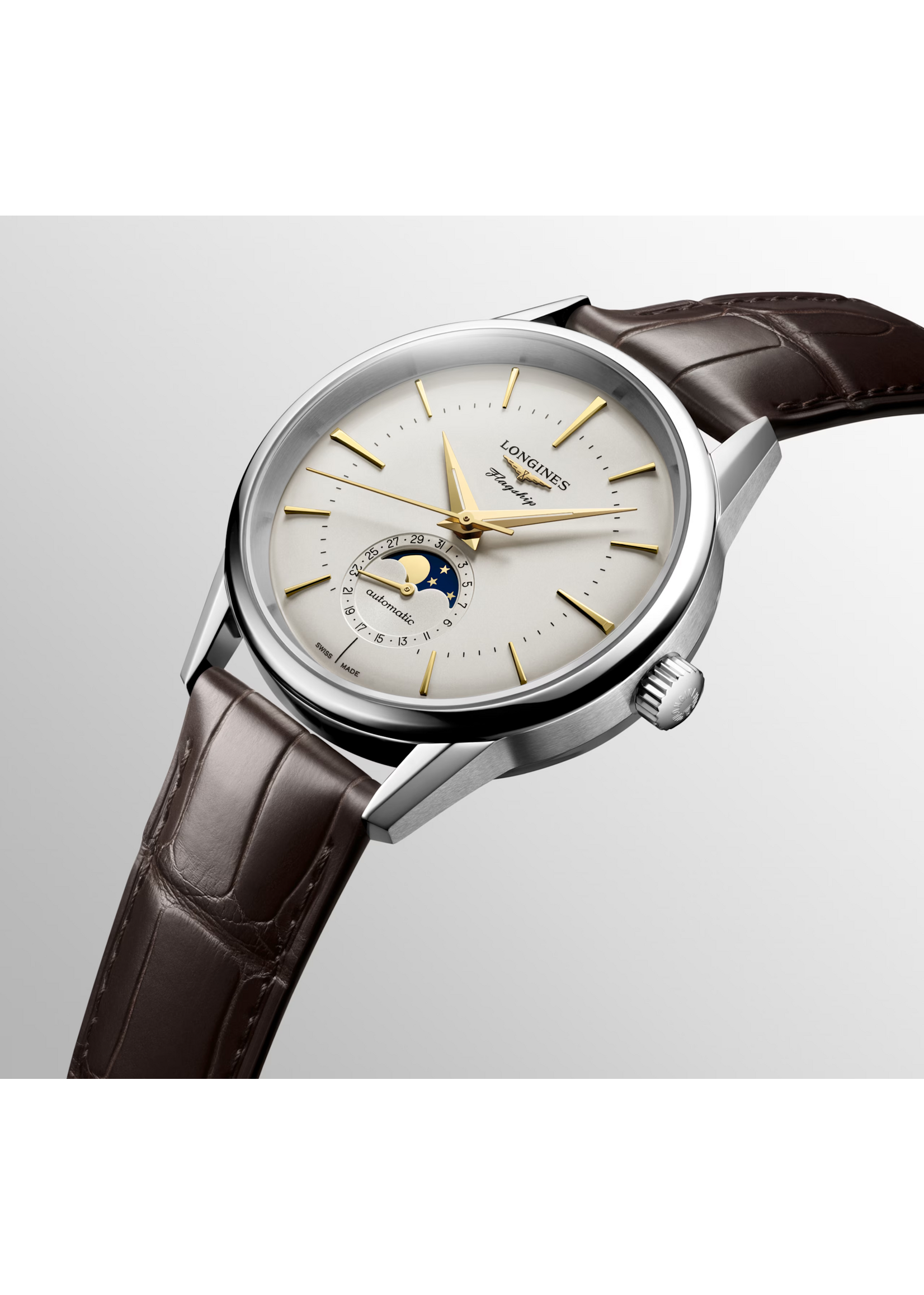 LONGINES L48154782 LONGINES FLAGSHIP HERITAGE MOONPHASE