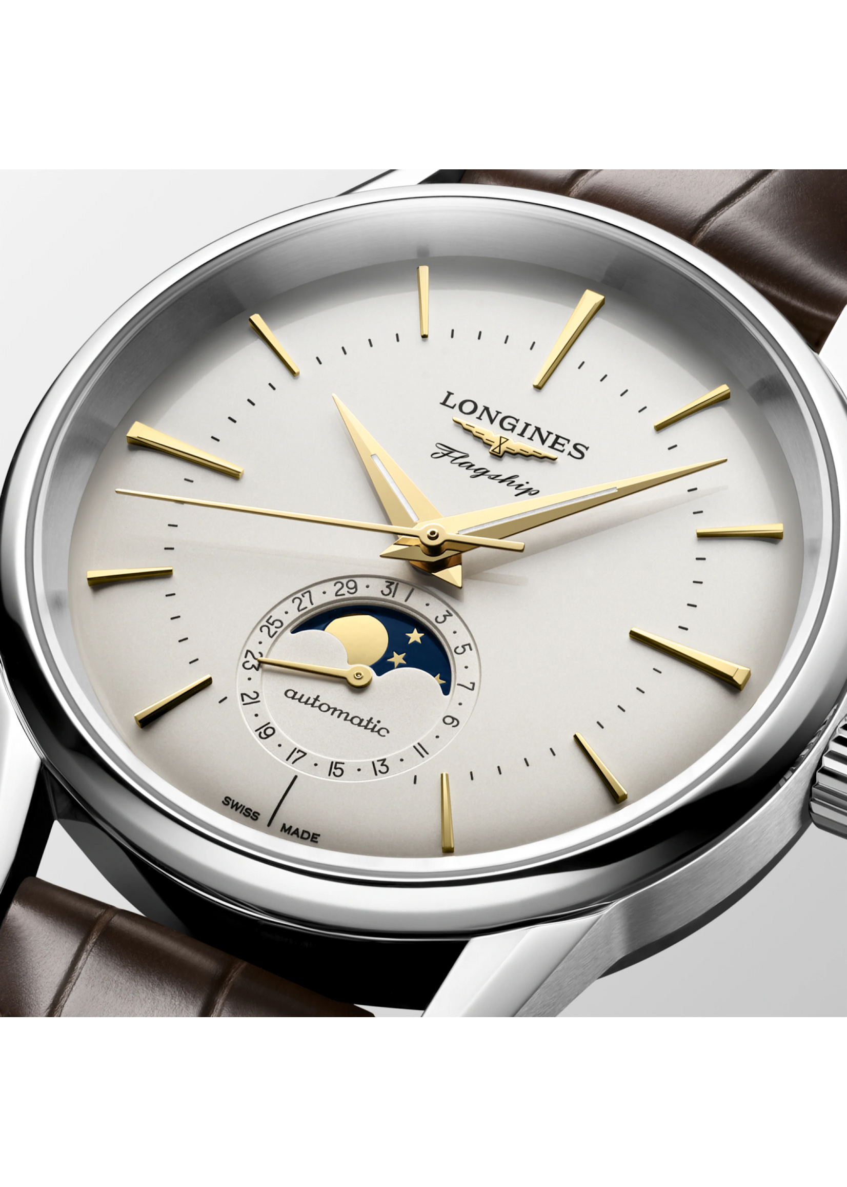 LONGINES L48154782 LONGINES FLAGSHIP HERITAGE MOONPHASE