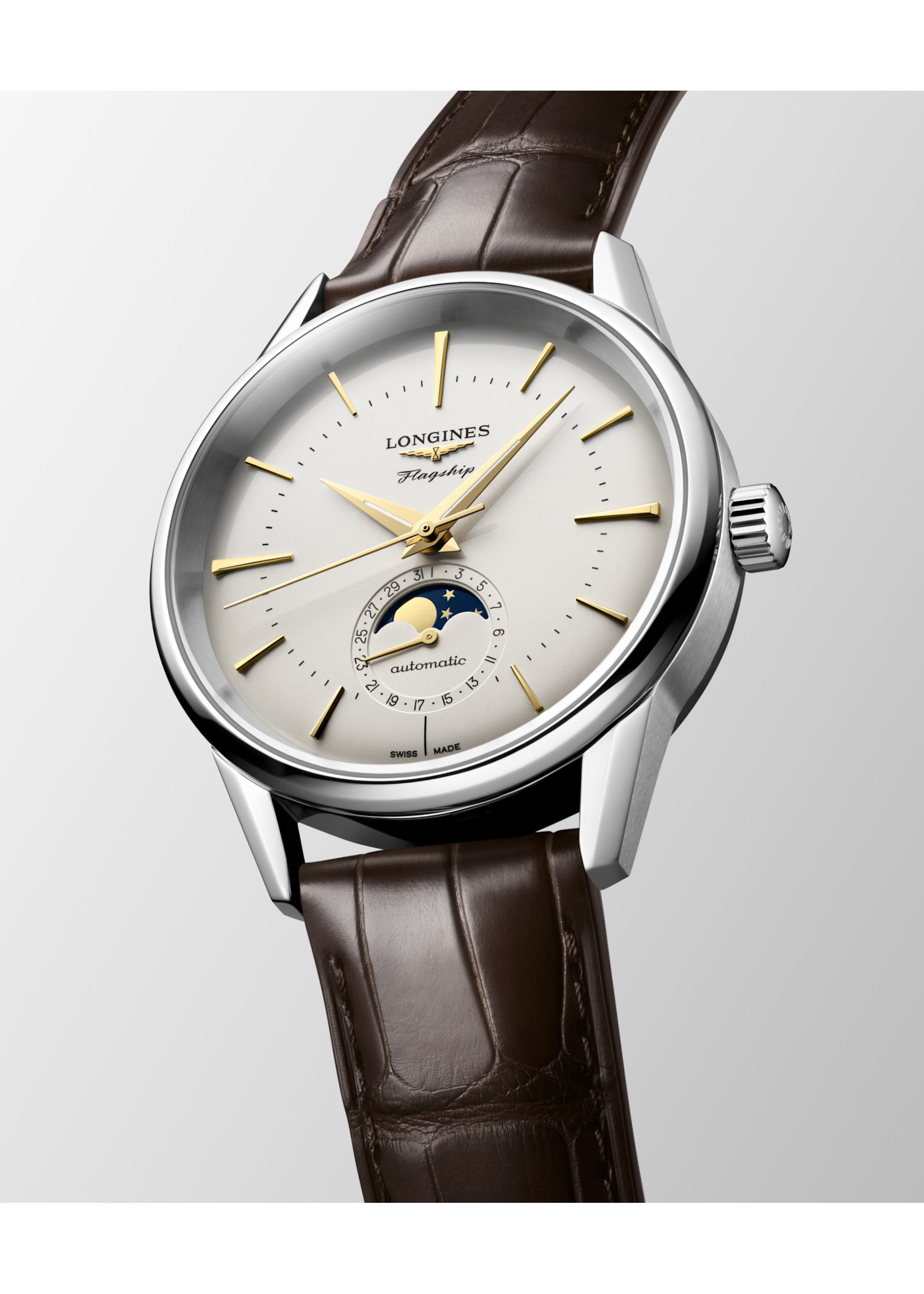 LONGINES L48154782 LONGINES FLAGSHIP HERITAGE MOONPHASE
