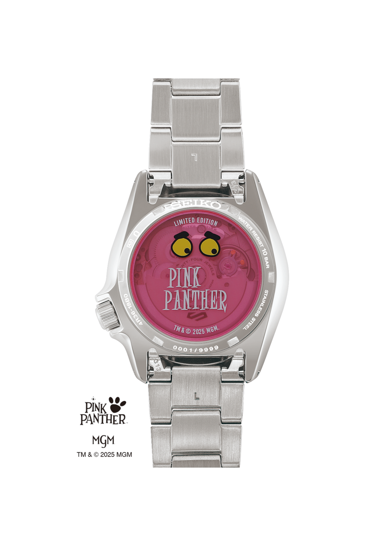 SEIKO SRPM07K1J   Seiko 5 Sports Pink Panther Limited Edition 37MM