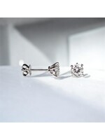 Oceans The Signature Diamond Platinum Ear Studs 1CT