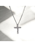 Oceans Eternal Grace Cross Diamond Platinum Necklace