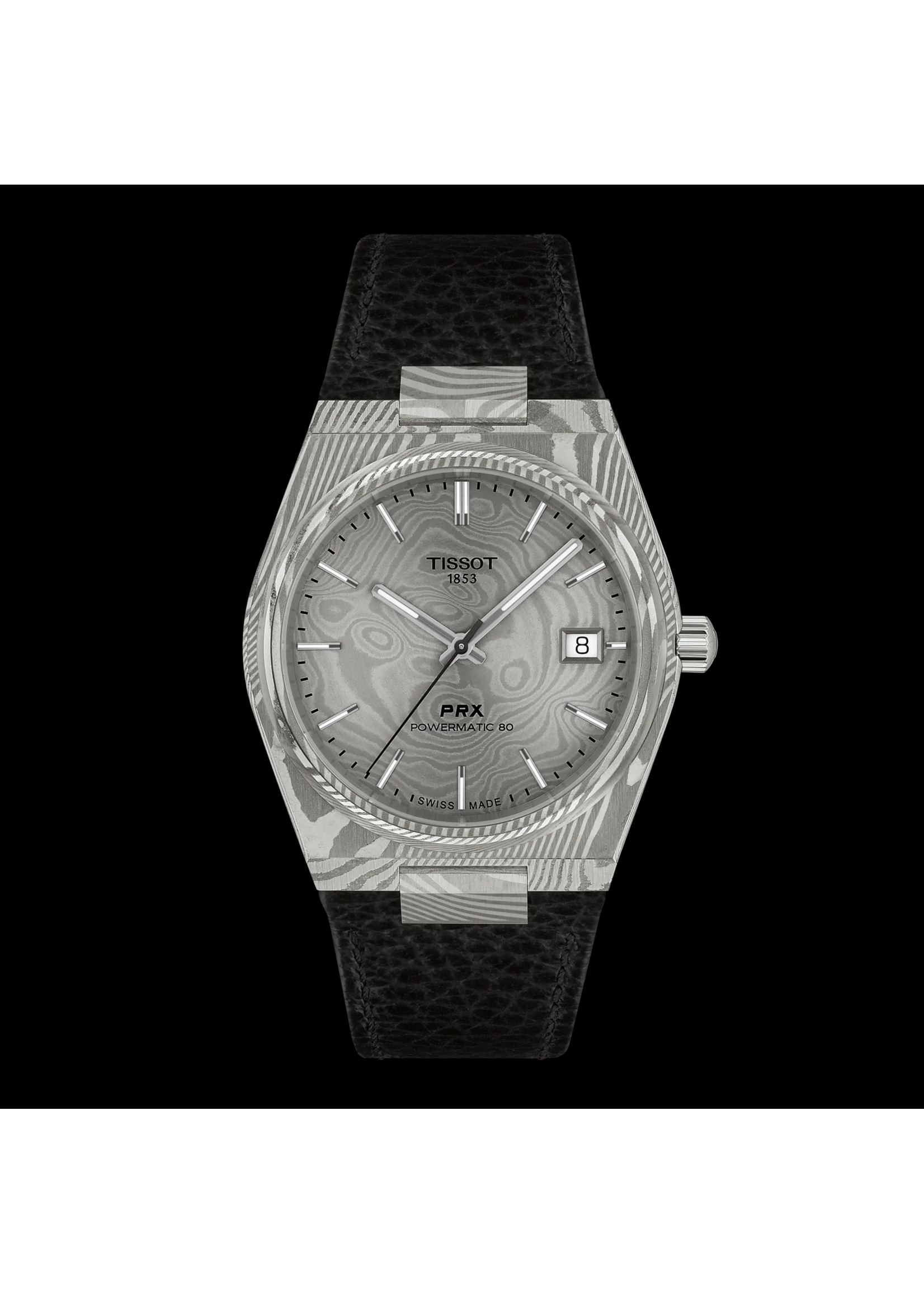 TISSOT T1378079608100 Tissot PRX Damascus Steel 38mm