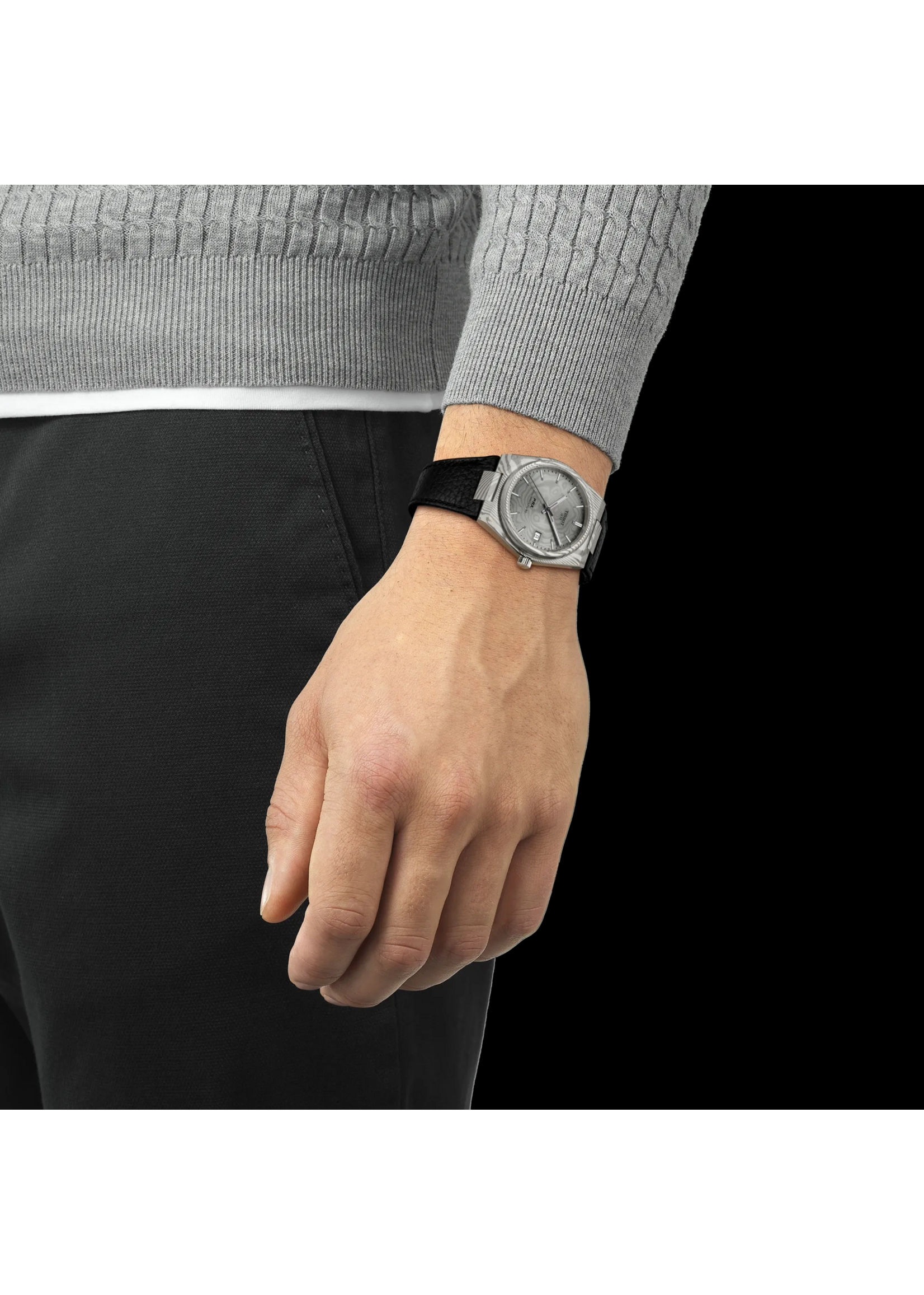 TISSOT T1378079608100 Tissot PRX Damascus Steel 38mm