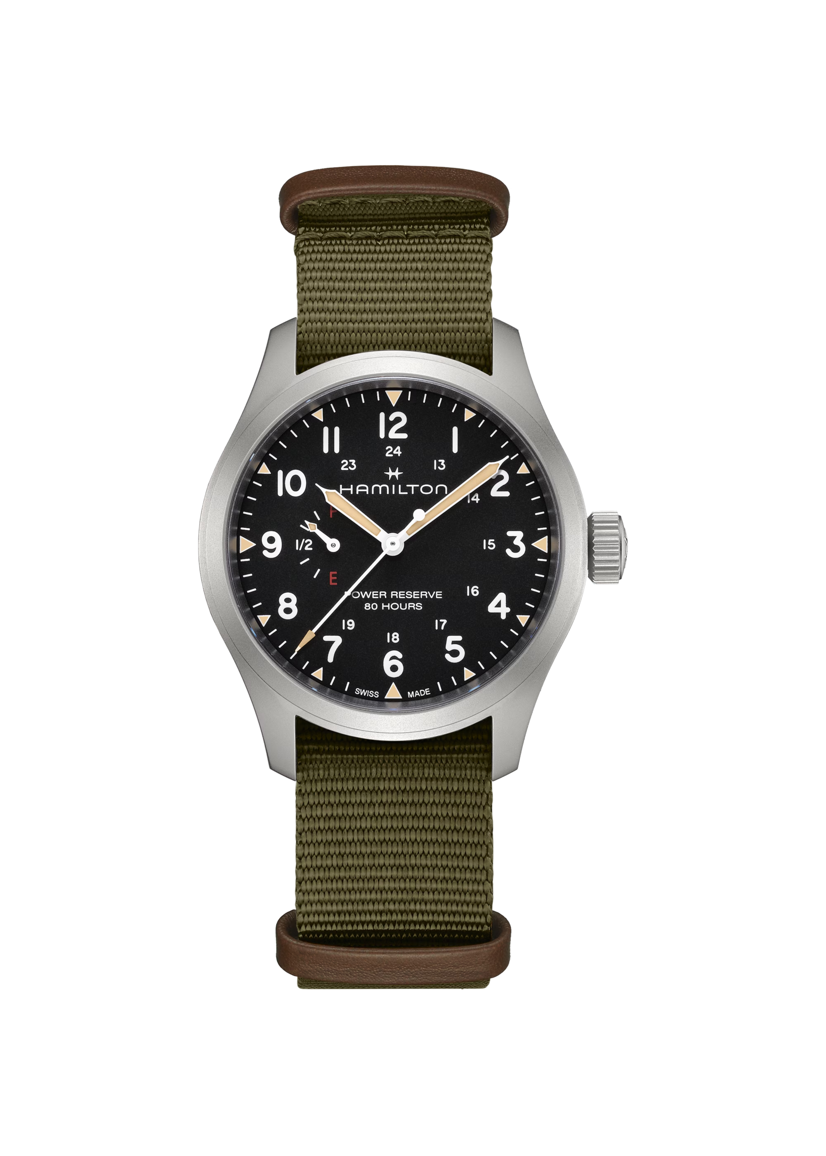 HAMILTON H69509930 HAMILTON Khaki Field Mechanical Power Reserve 40 mm