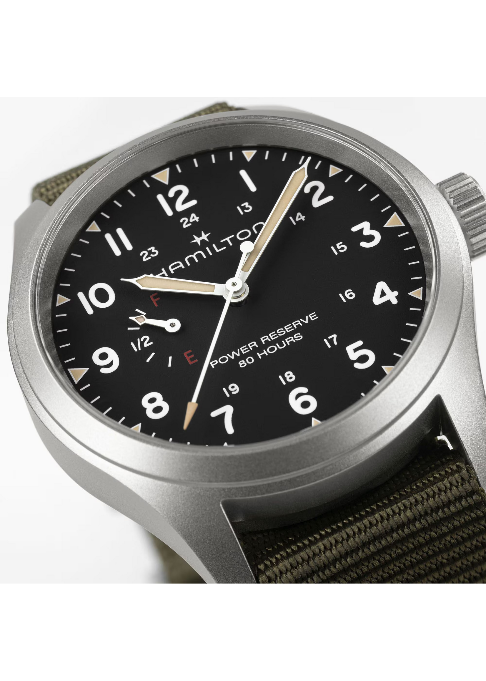 HAMILTON H69509930 HAMILTON Khaki Field Mechanical Power Reserve 40 mm