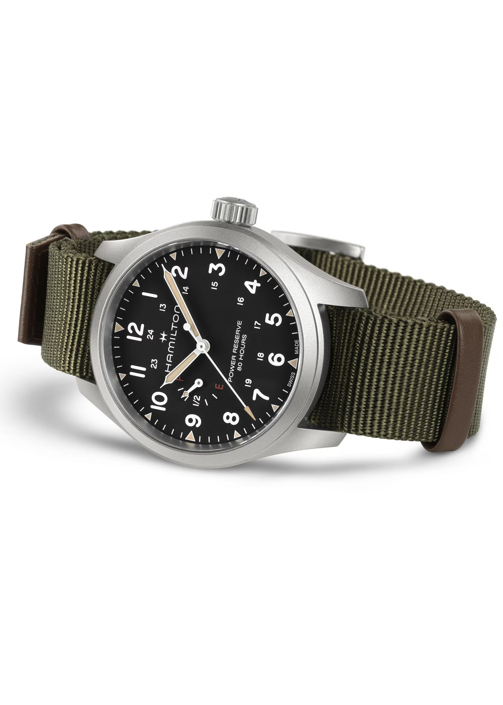 HAMILTON H69509930 HAMILTON Khaki Field Mechanical Power Reserve 40 mm