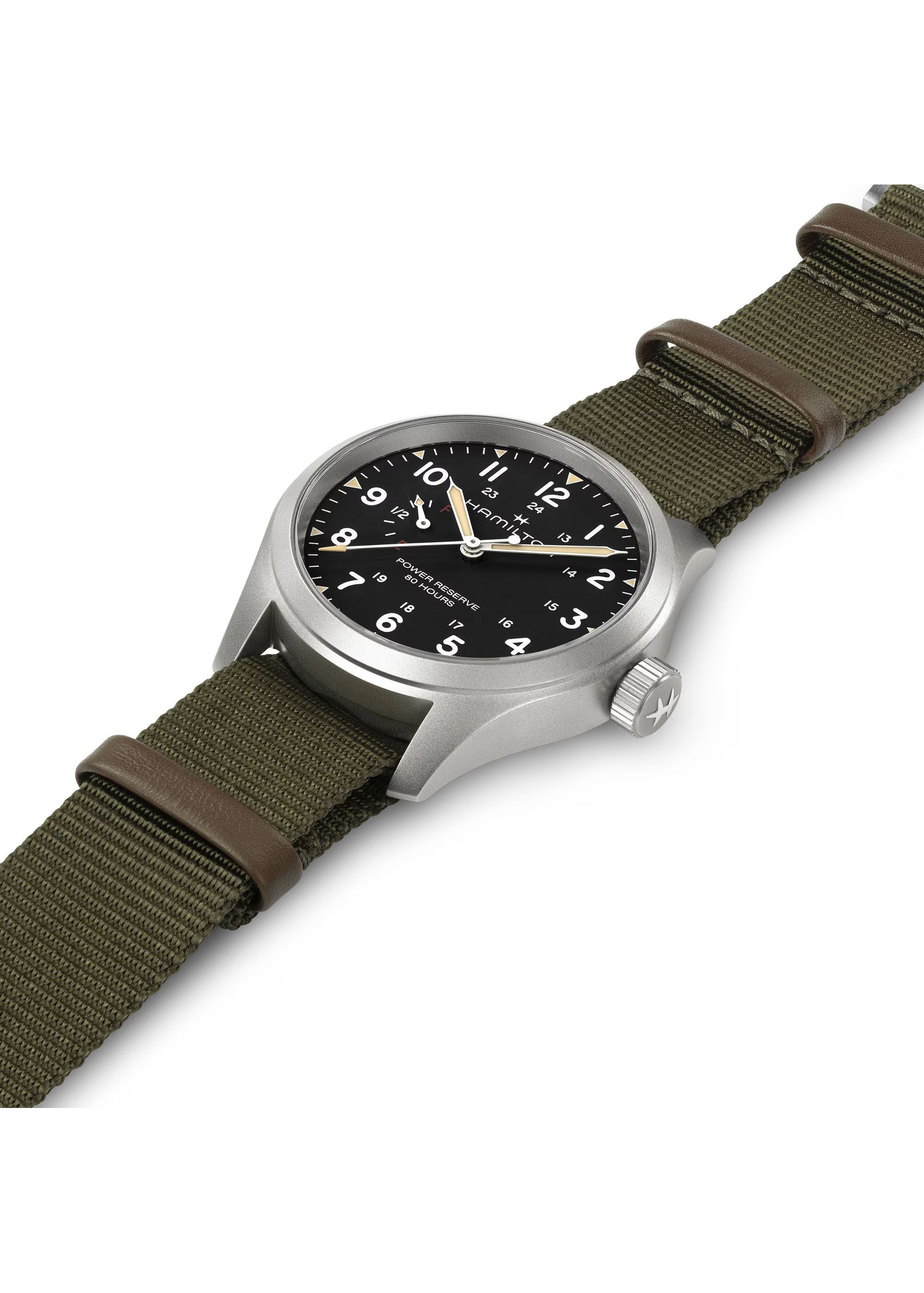 HAMILTON H69509930 HAMILTON Khaki Field Mechanical Power Reserve 40 mm