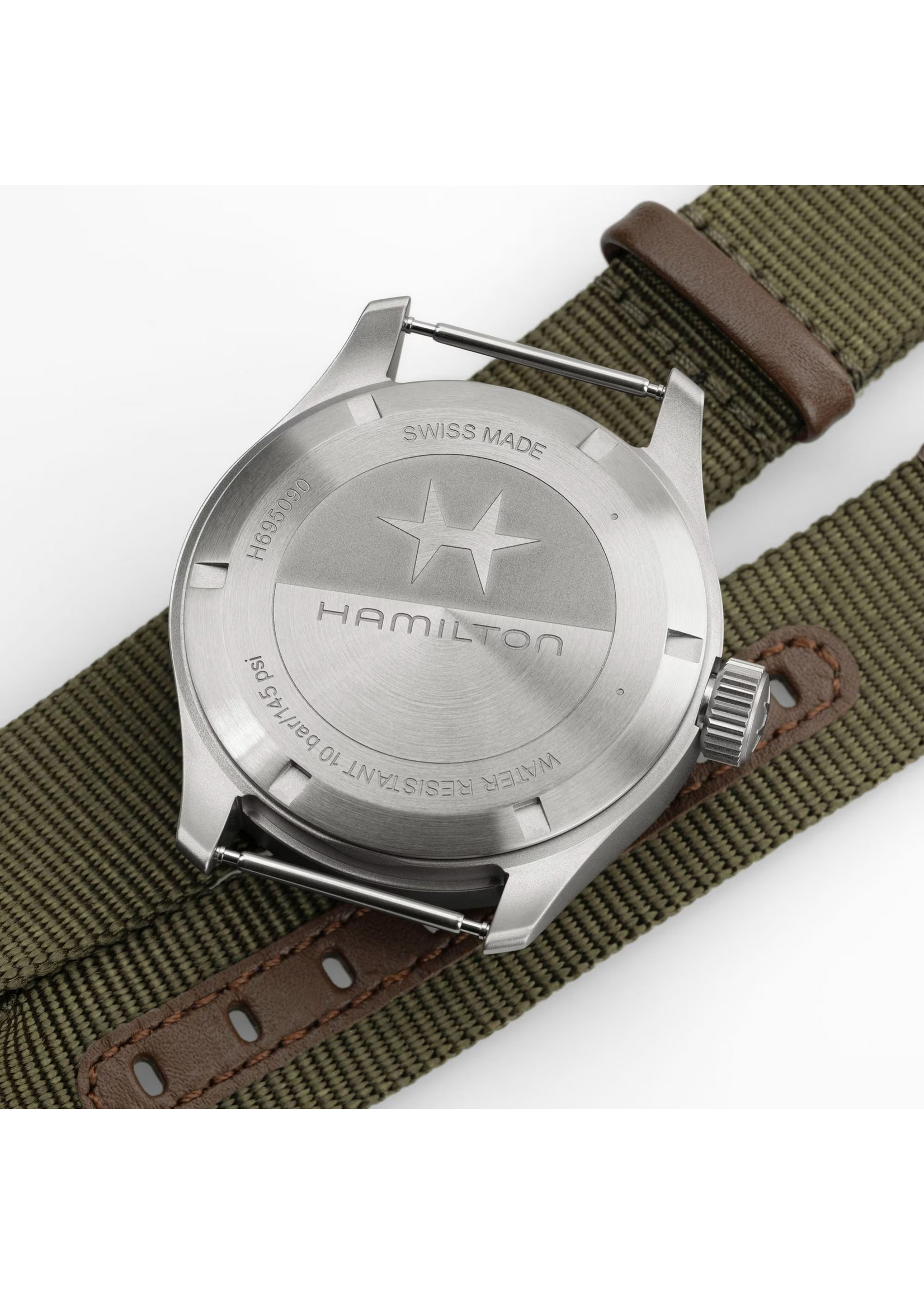HAMILTON H69509930 HAMILTON Khaki Field Mechanical Power Reserve 40 mm
