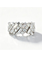 Oceans Everglow Diamond Eternity Ring  14K White Gold 4.2CT